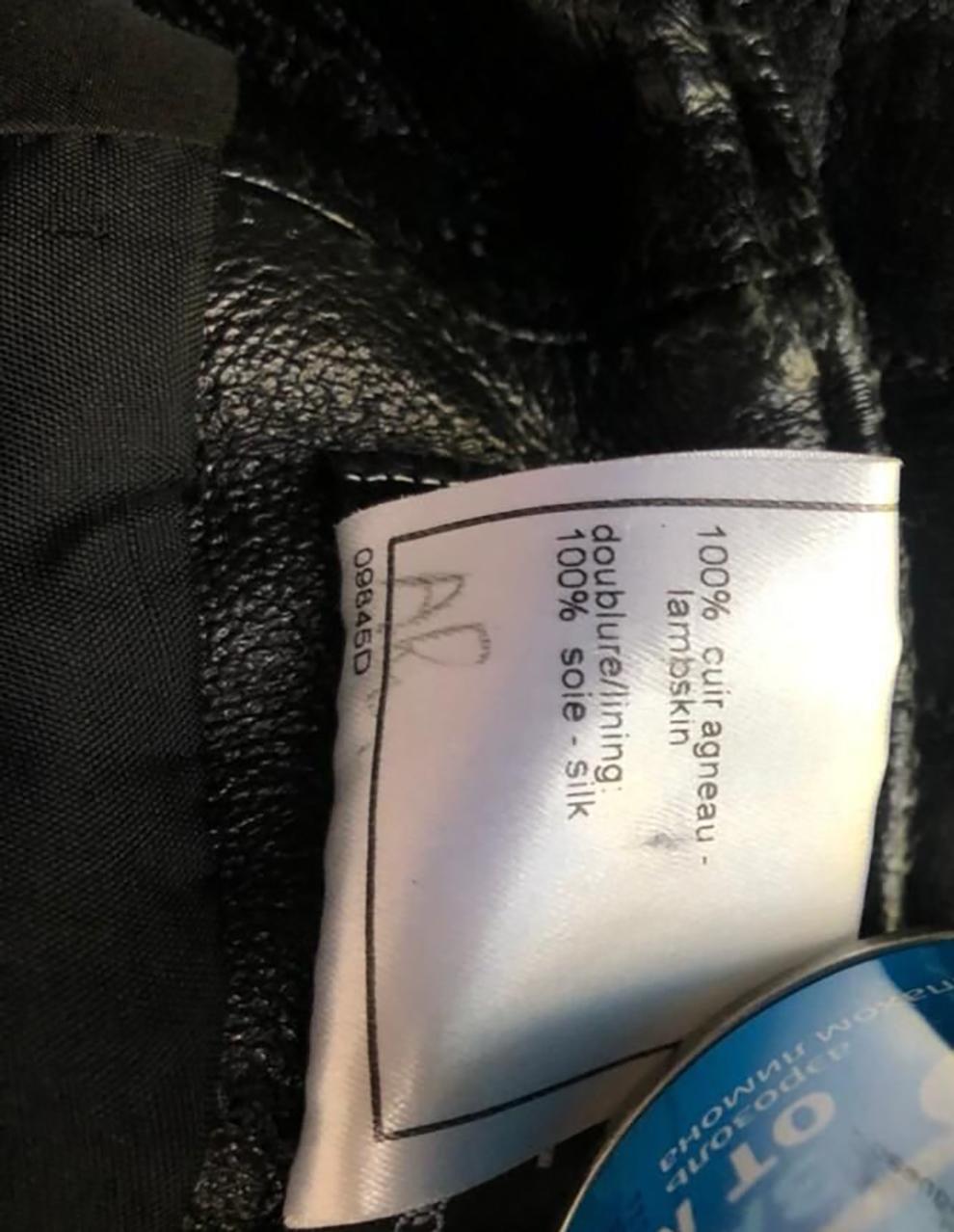 Rare  Chanel Leather Pants  For Sale 10