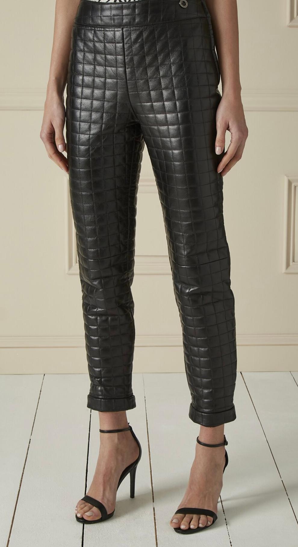 Rare  Chanel Leather Pants  For Sale 4