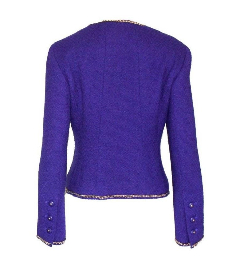 Jacket - Wool tweed, purple — Fashion