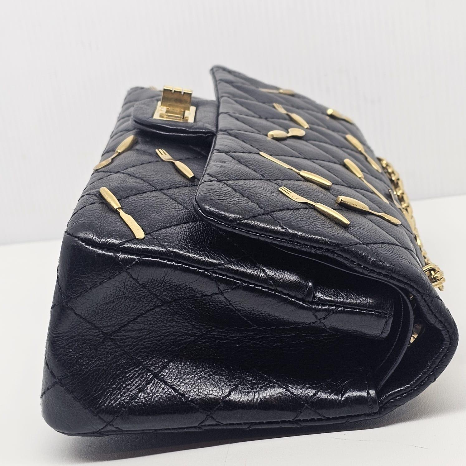 Rare Chanel Medium Reissue 2.55 Gold Brasserie Charm Flap Bag 2