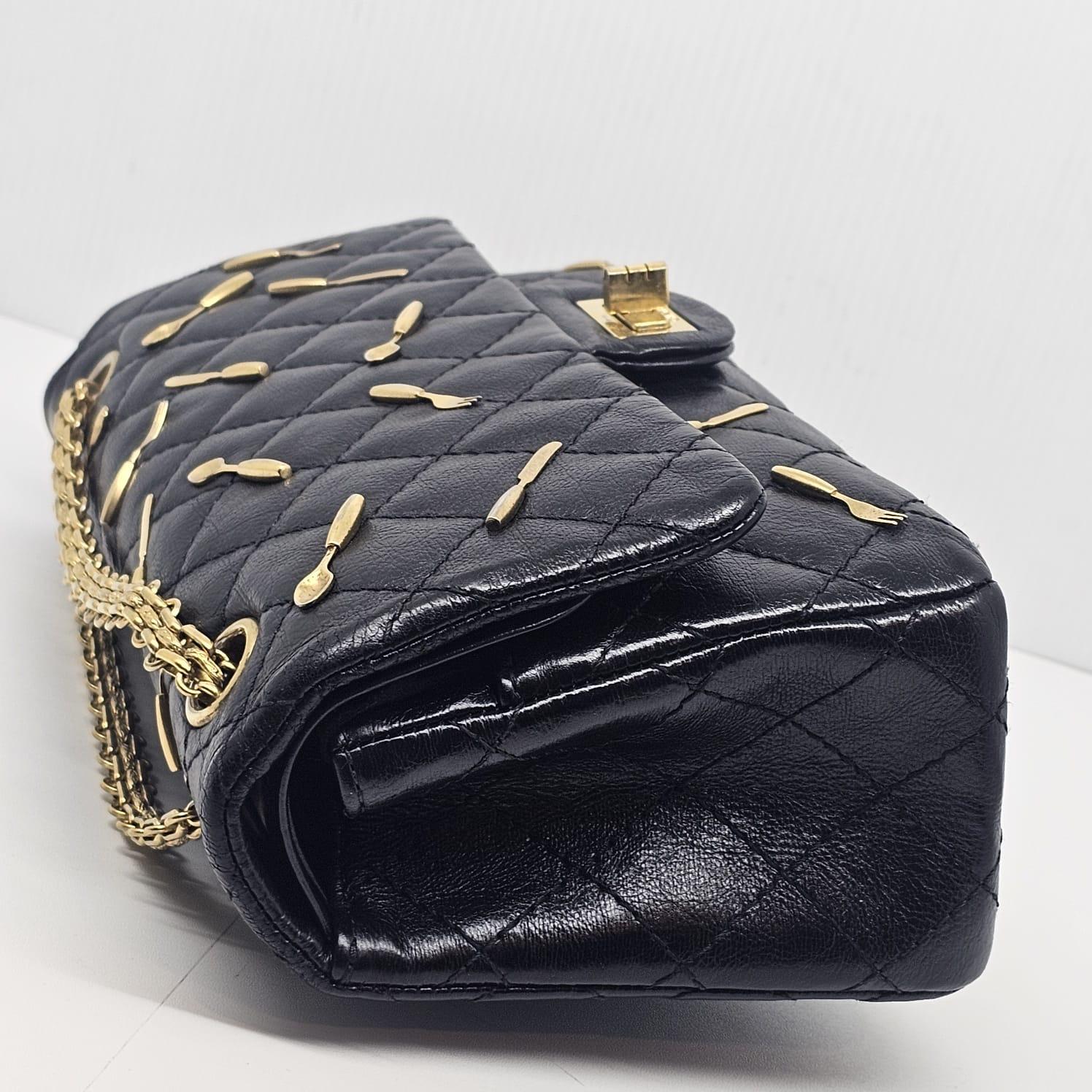 Rare Chanel Medium Reissue 2.55 Gold Brasserie Charm Flap Bag 3