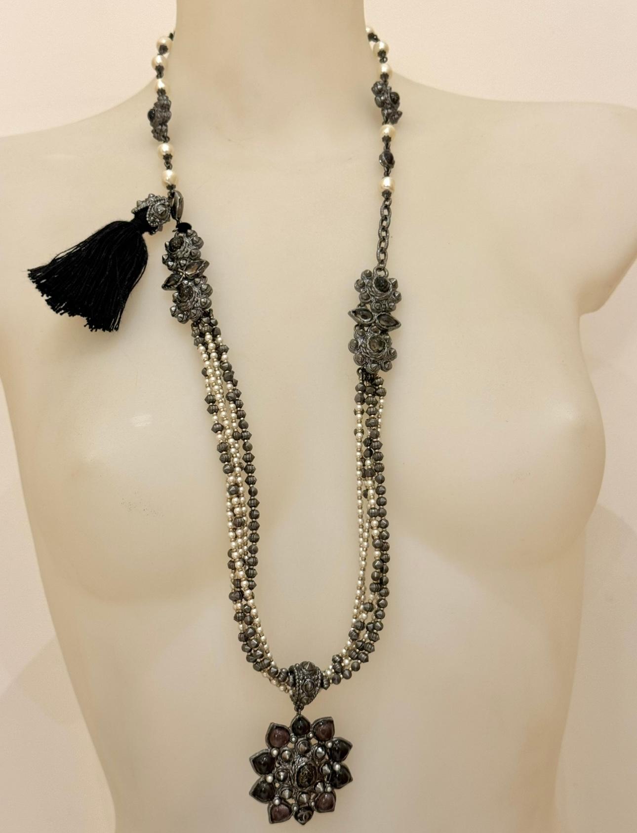 Raro collar Chanel métiers d'art Paris Bombay Pre Fall 2012 de Karl Lagerfeld en venta 6