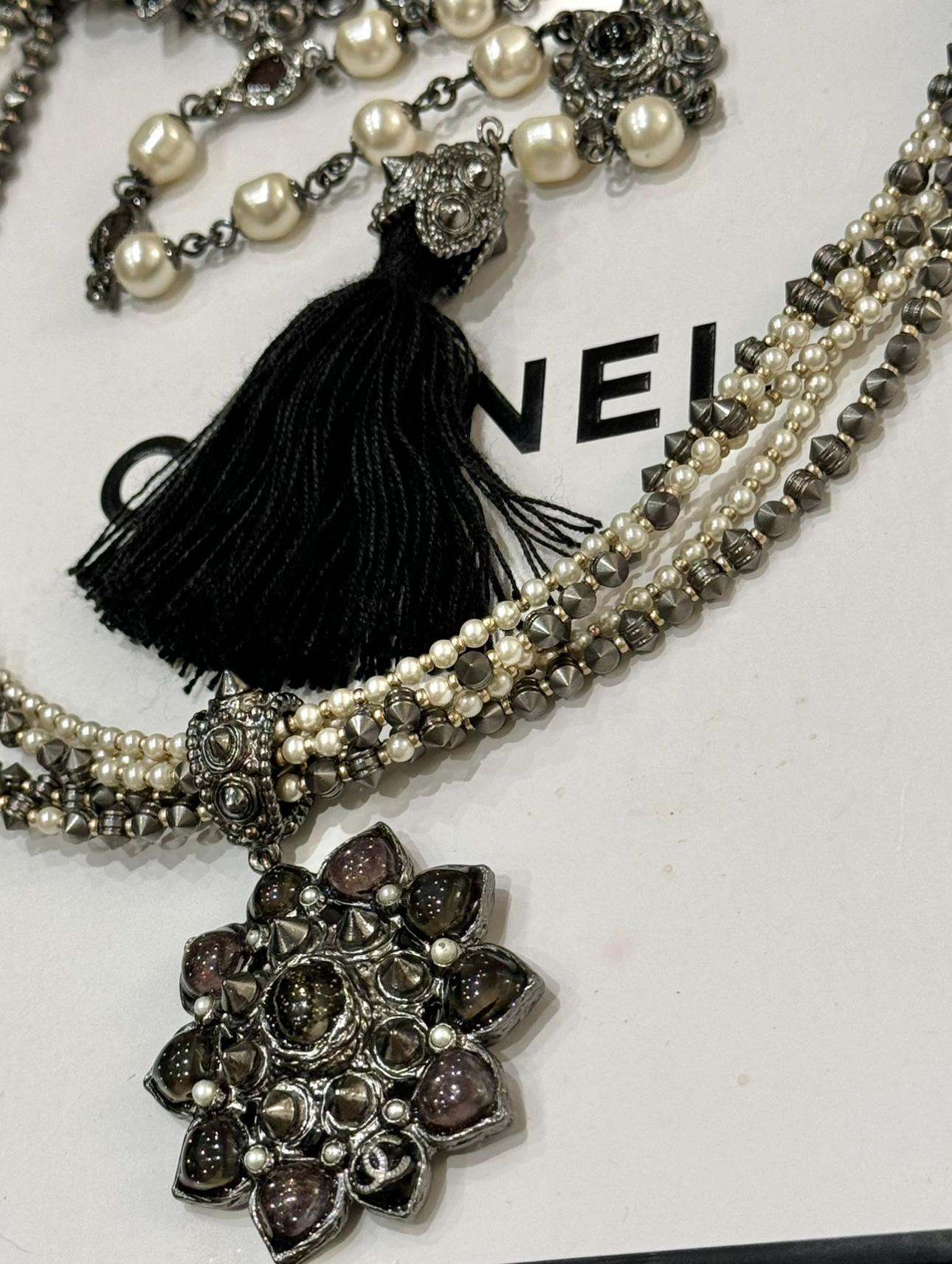 Raro collar Chanel métiers d'art Paris Bombay Pre Fall 2012 de Karl Lagerfeld en Excelente estado para la venta en PARIS, FR