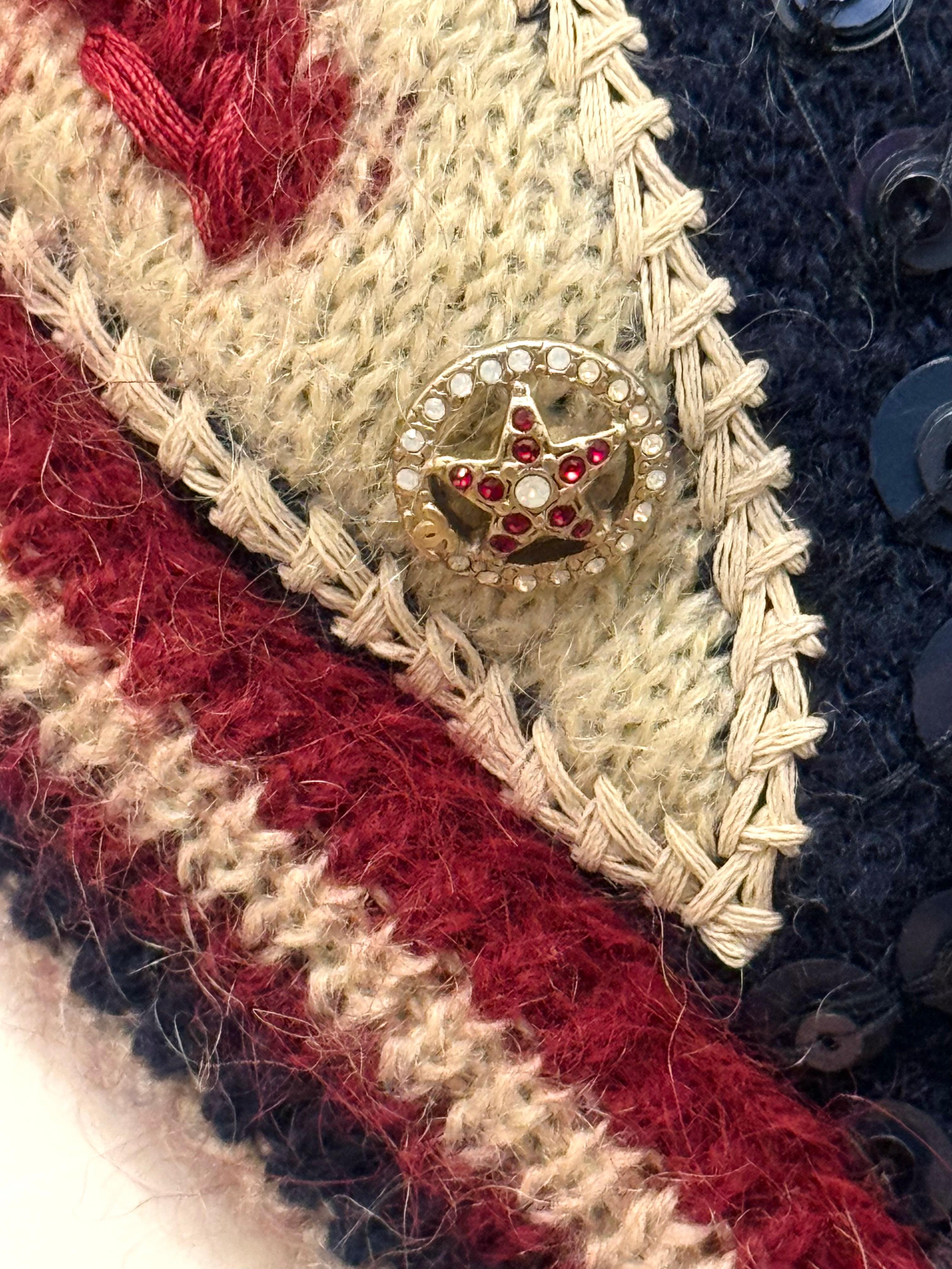 Rara giacca con paillettes Chanel métiers d'art Paris Dallas 2014 in vendita 5