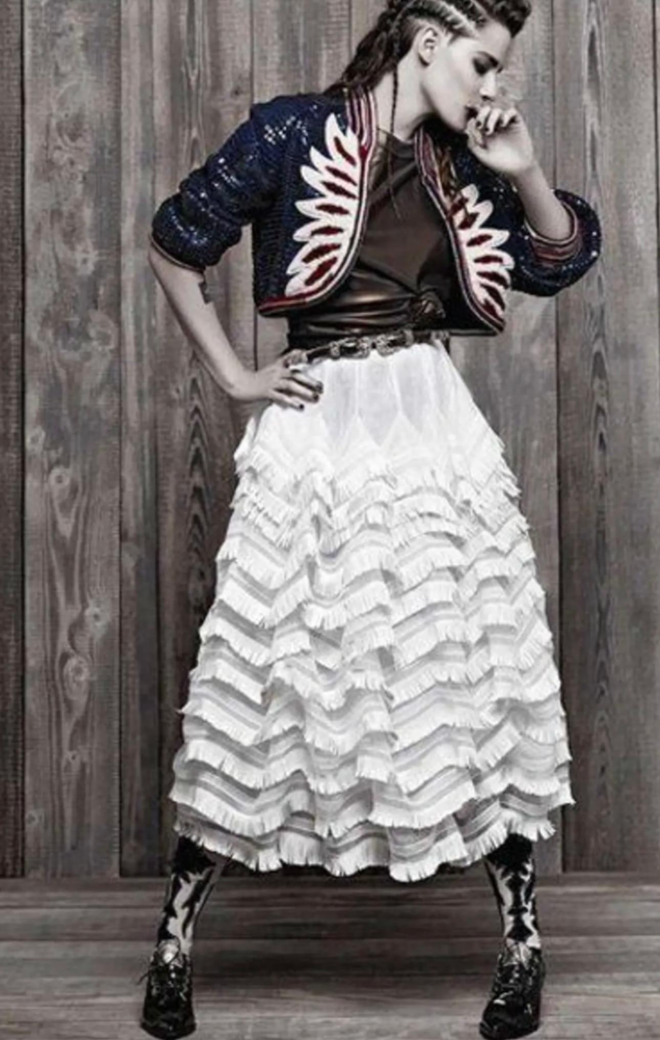 Rara giacca con paillettes Chanel métiers d'art Paris Dallas 2014 in vendita 2