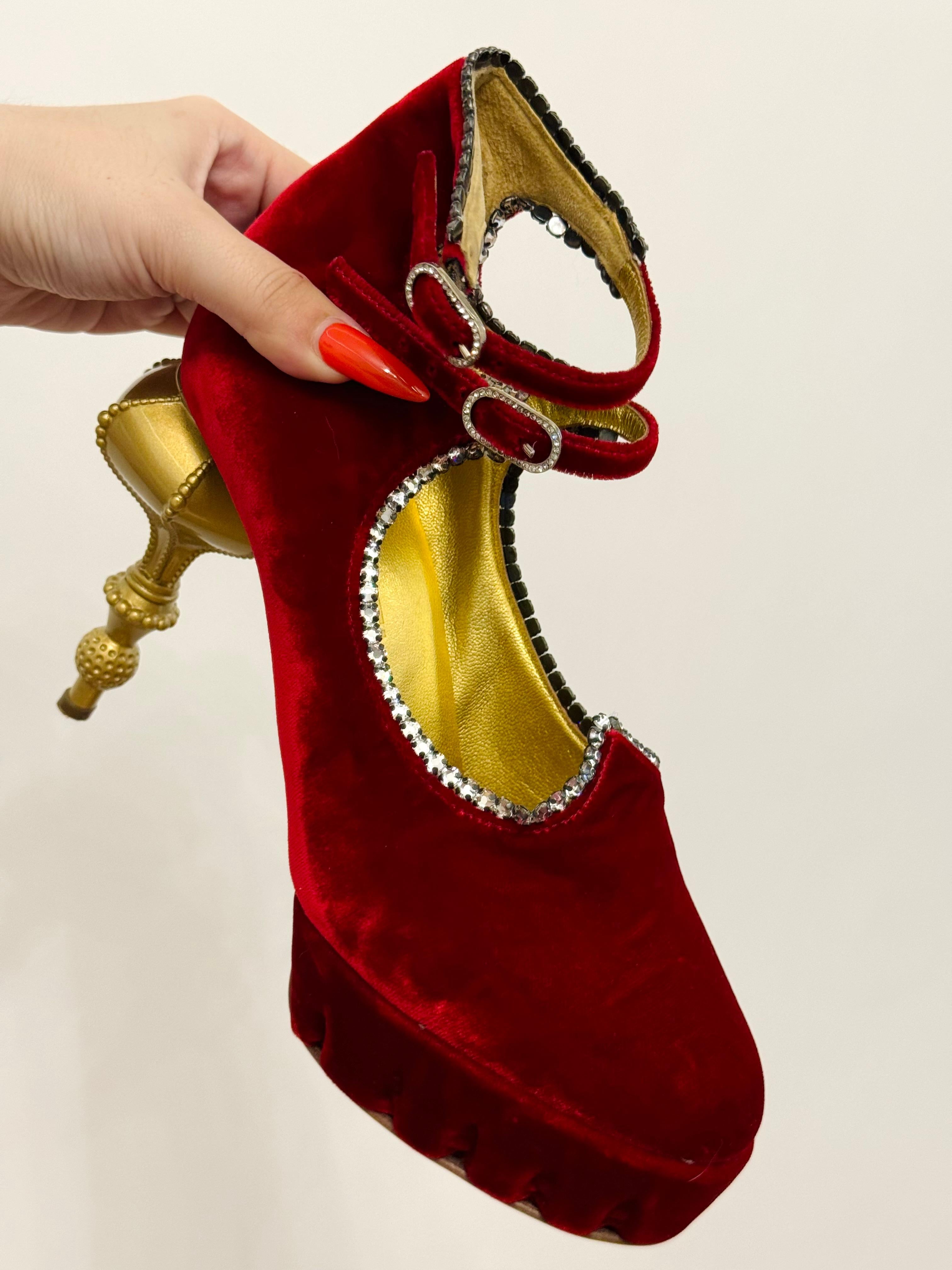 Raros zapatos de pasarela Chanel métiers d'art Paris Moscou 2009 de Karl Lagerfeld en venta 6