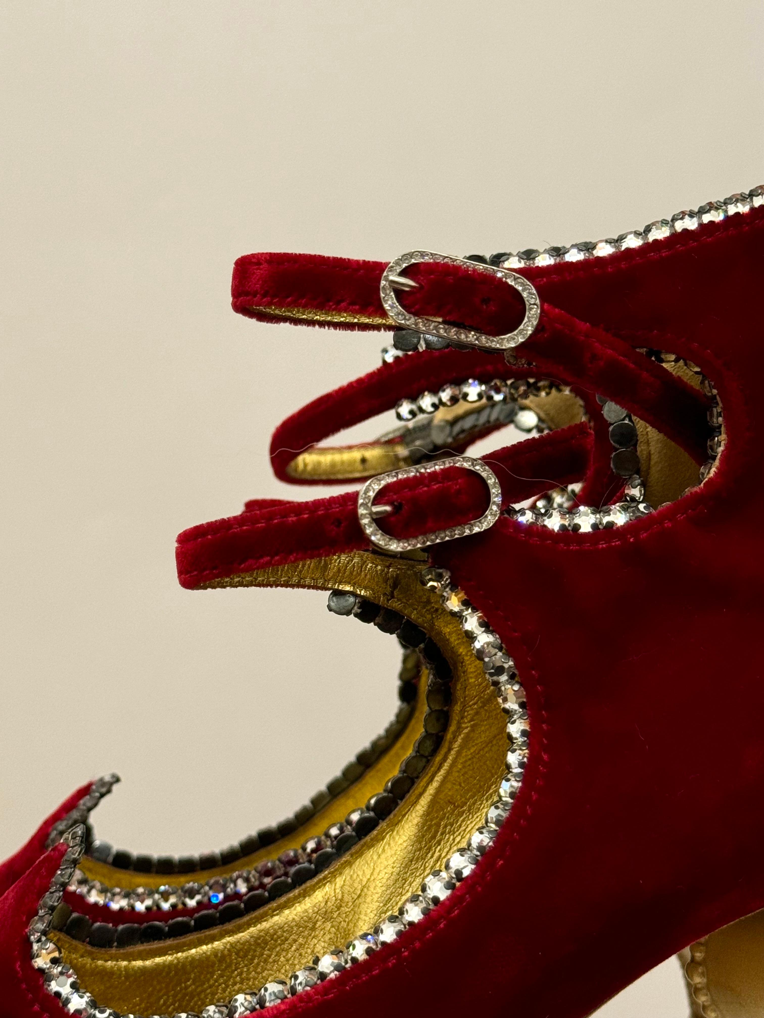 Raros zapatos de pasarela Chanel métiers d'art Paris Moscou 2009 de Karl Lagerfeld en venta 1