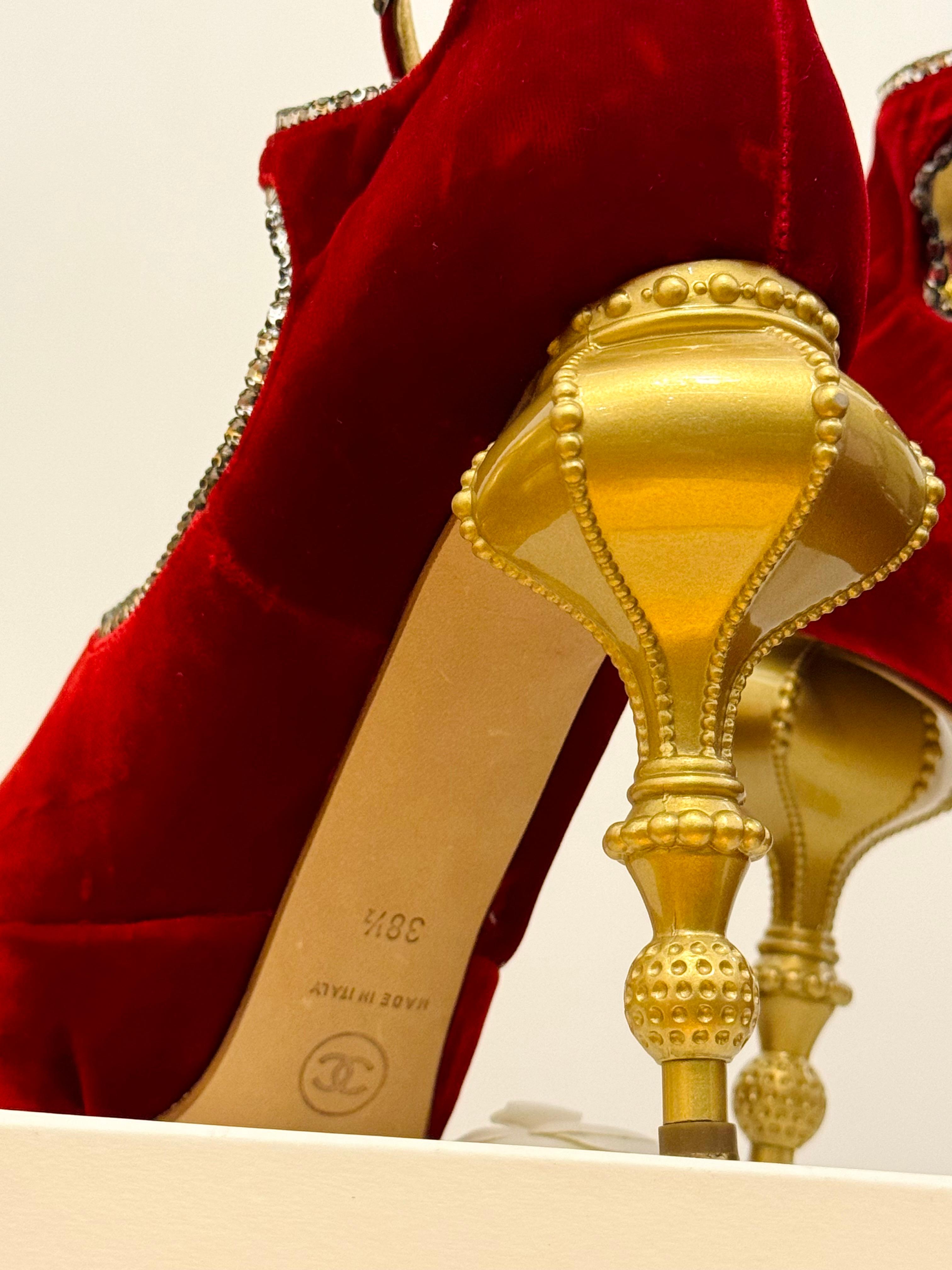 Raros zapatos de pasarela Chanel métiers d'art Paris Moscou 2009 de Karl Lagerfeld en venta 3