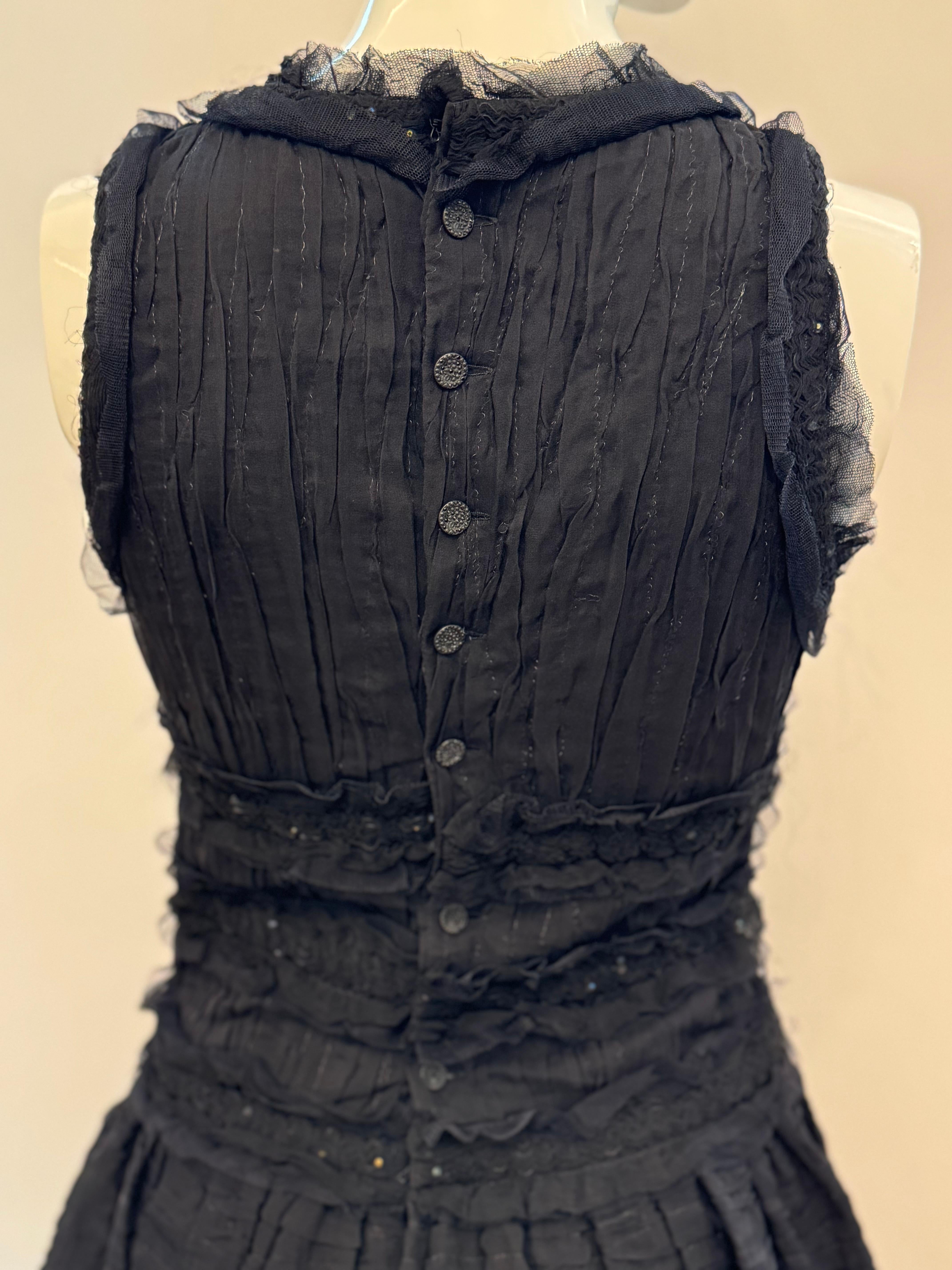 Rare robe de cocktail Chanel Métiers d'art Paris Tokyo 2005 en vente 6