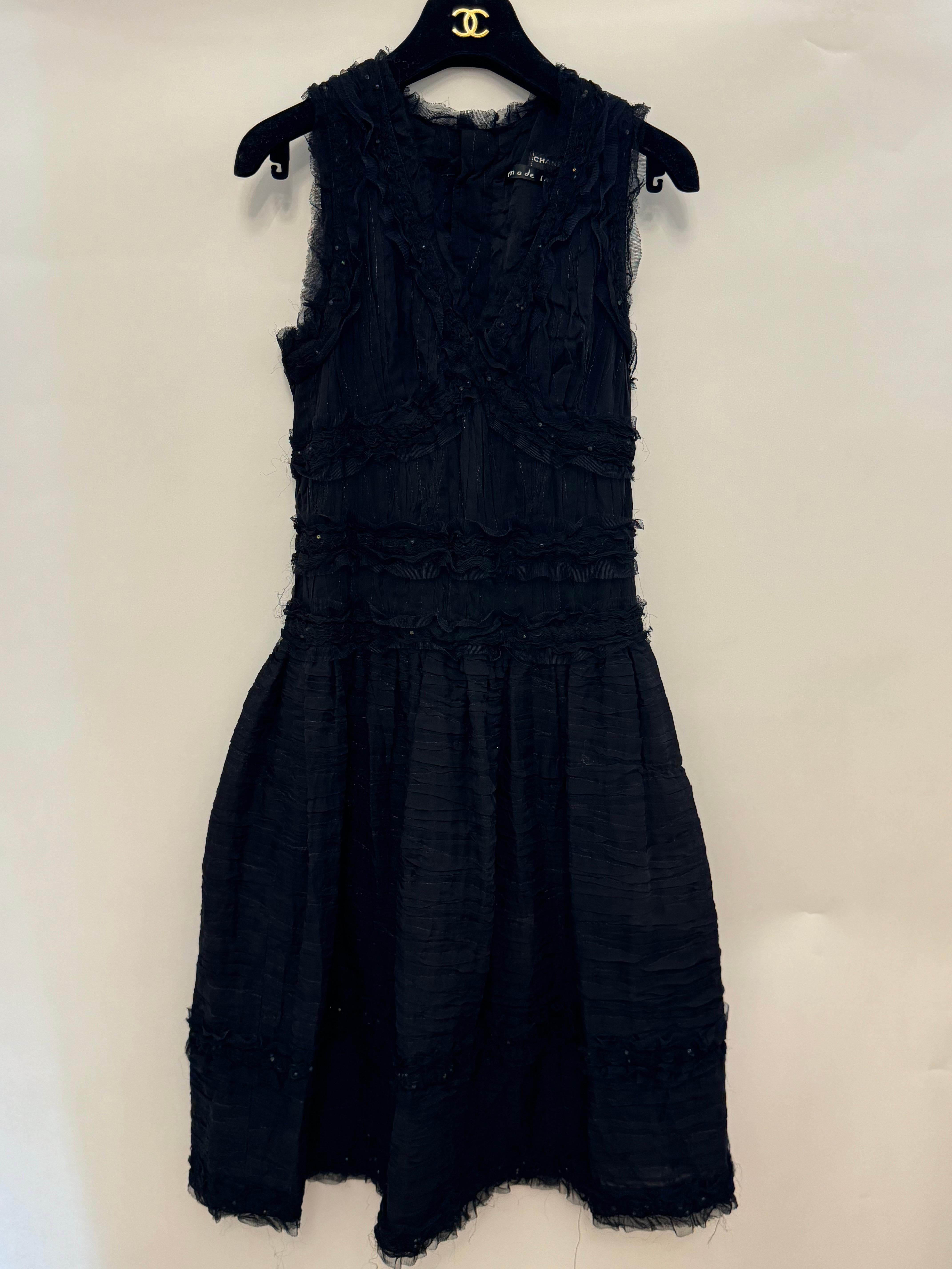 Rare robe de cocktail Chanel Métiers d'art Paris Tokyo 2005 en vente 8