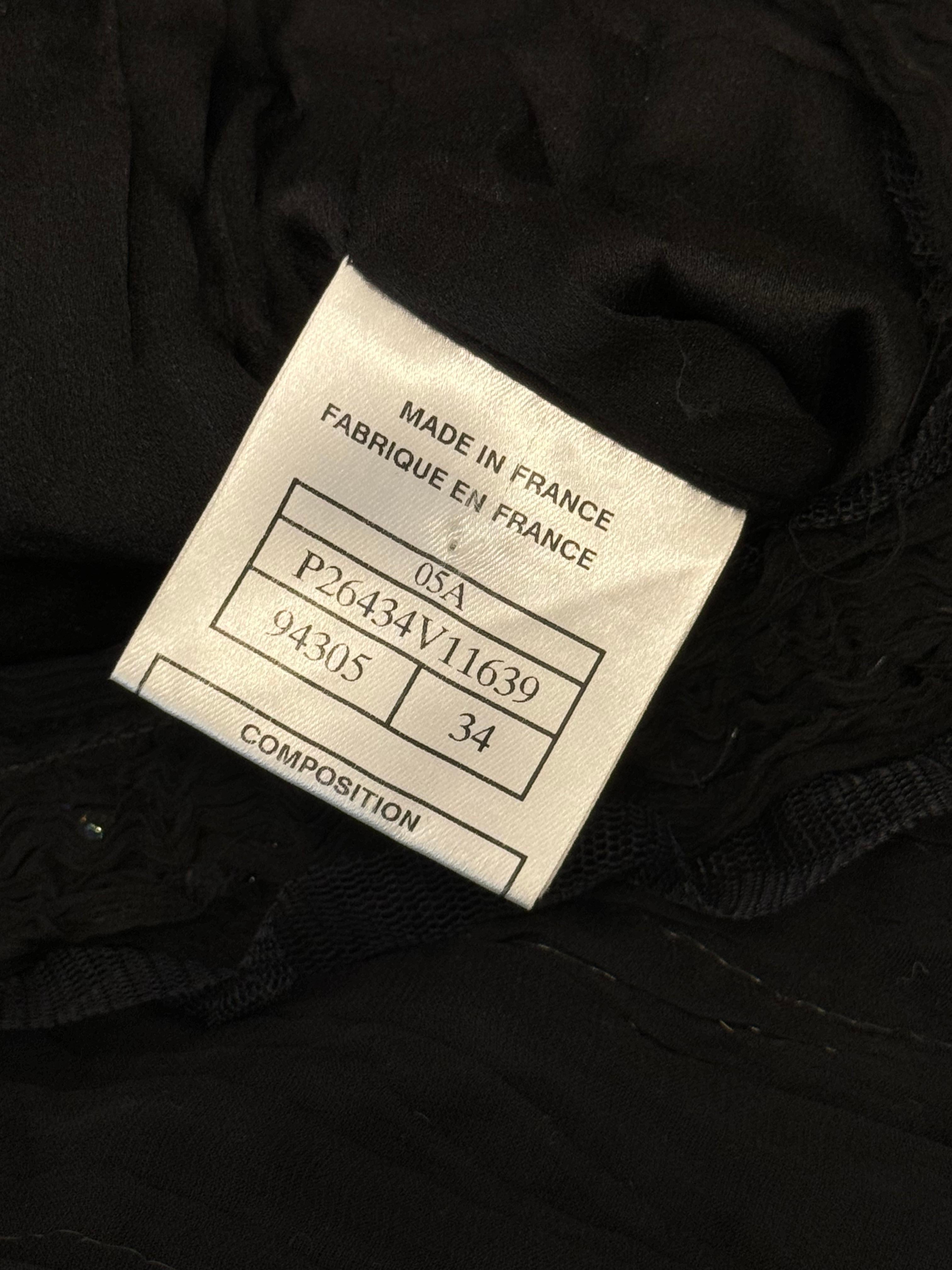 Rare robe de cocktail Chanel Métiers d'art Paris Tokyo 2005 en vente 9