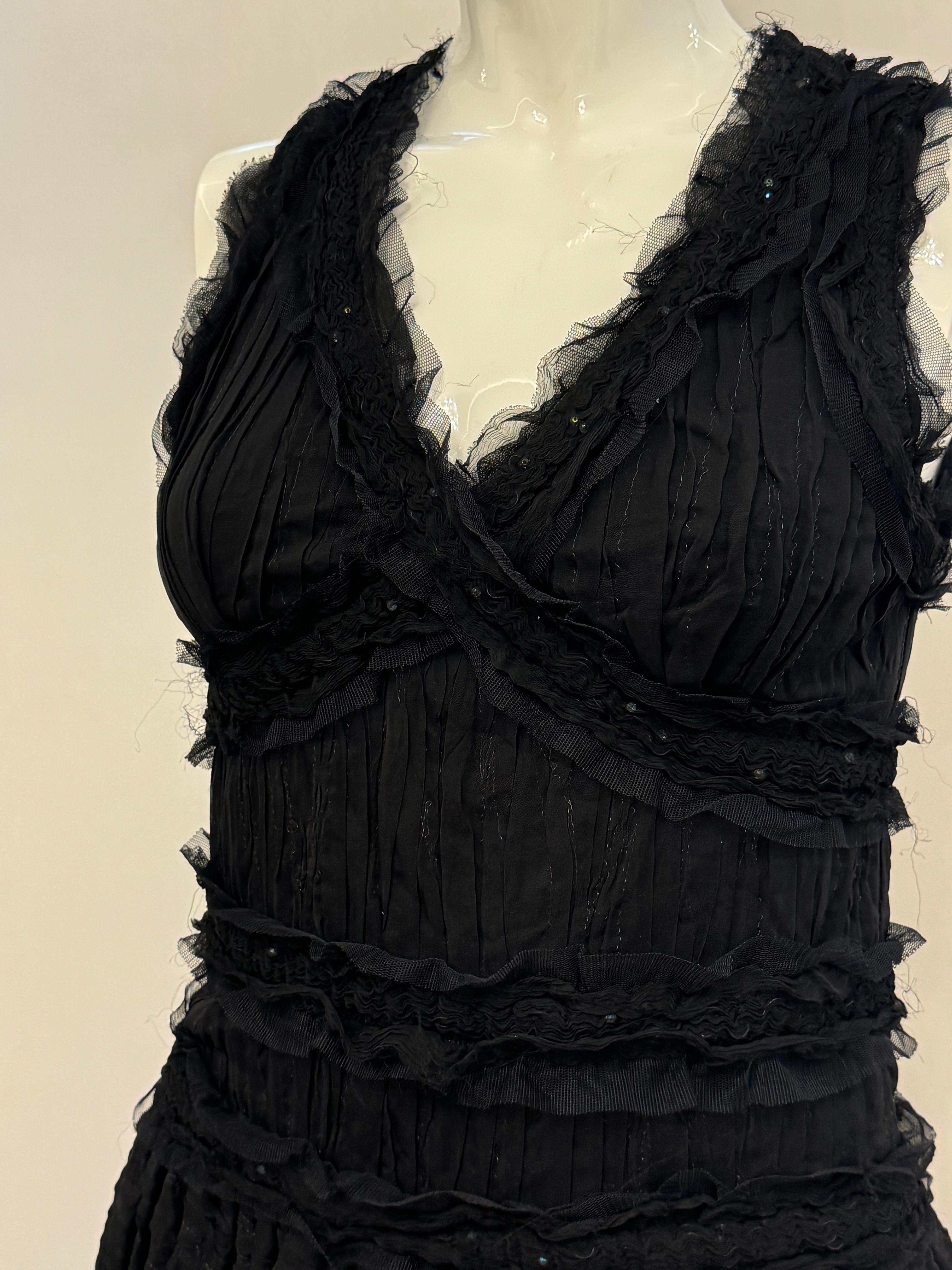 Rare robe de cocktail Chanel Métiers d'art Paris Tokyo 2005 en vente 12