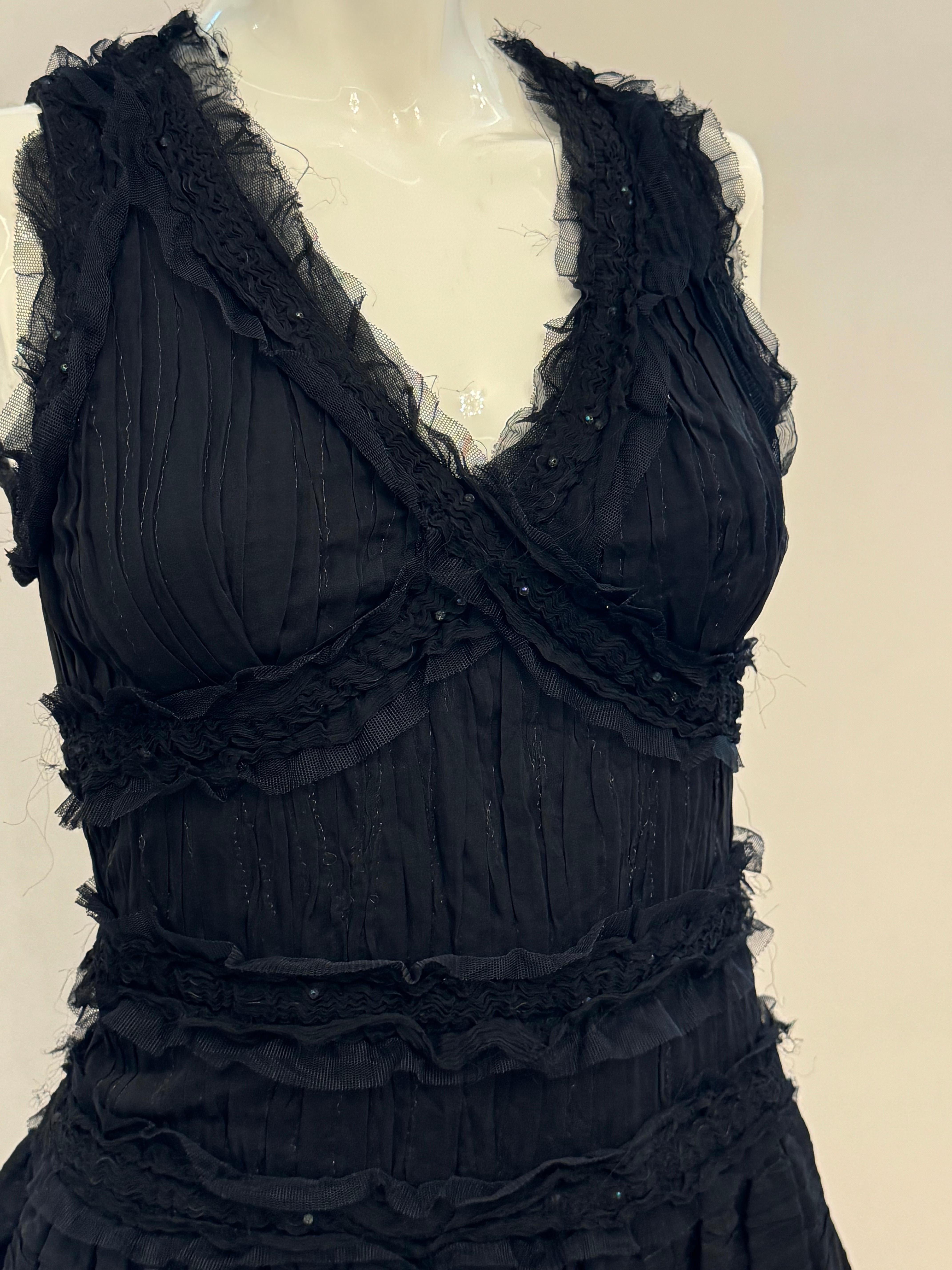 Rare robe de cocktail Chanel Métiers d'art Paris Tokyo 2005 en vente 4