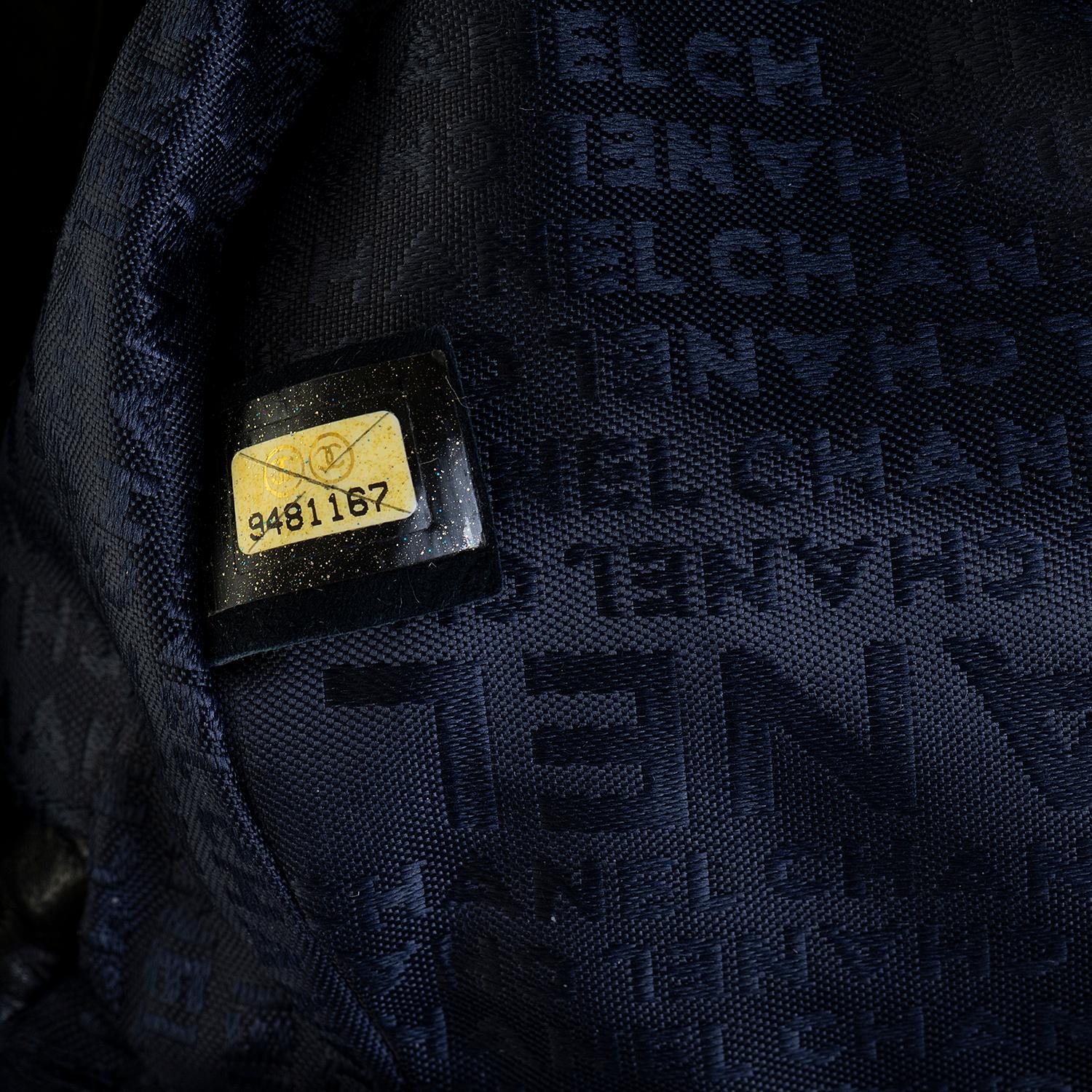 Rare Chanel Midnight Blue 'Orylag' Fur Evening Bag with Triple Shoulder Straps  For Sale 2