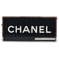 Seltene Chanel Minaudiere Schwarz Versand Container Tasche
