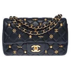 Rare Chanel Mini Rectangular 2019 Egyptian Amulet Flap bag, GHW