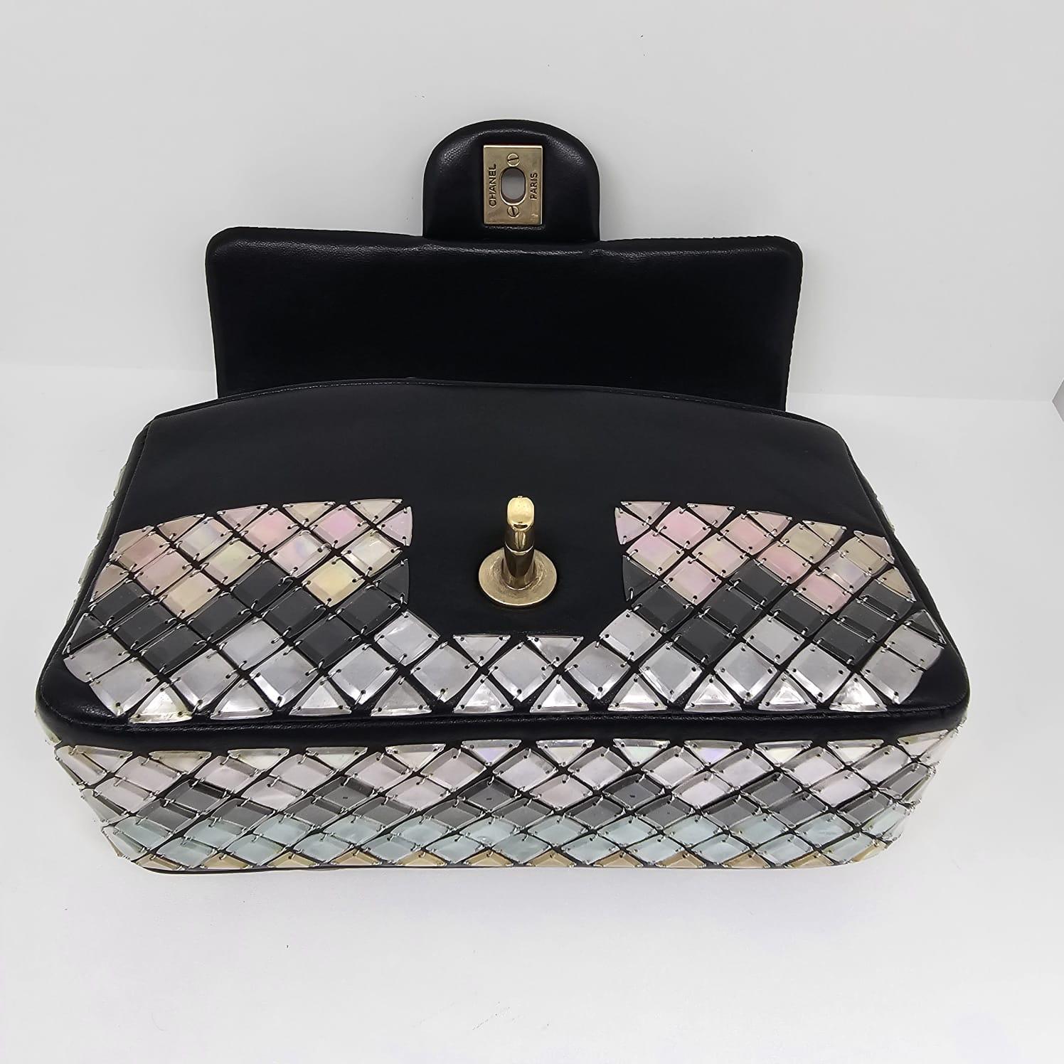 Rare Chanel Multicolor Mosaique Mini Rectangle Flap Bag 5