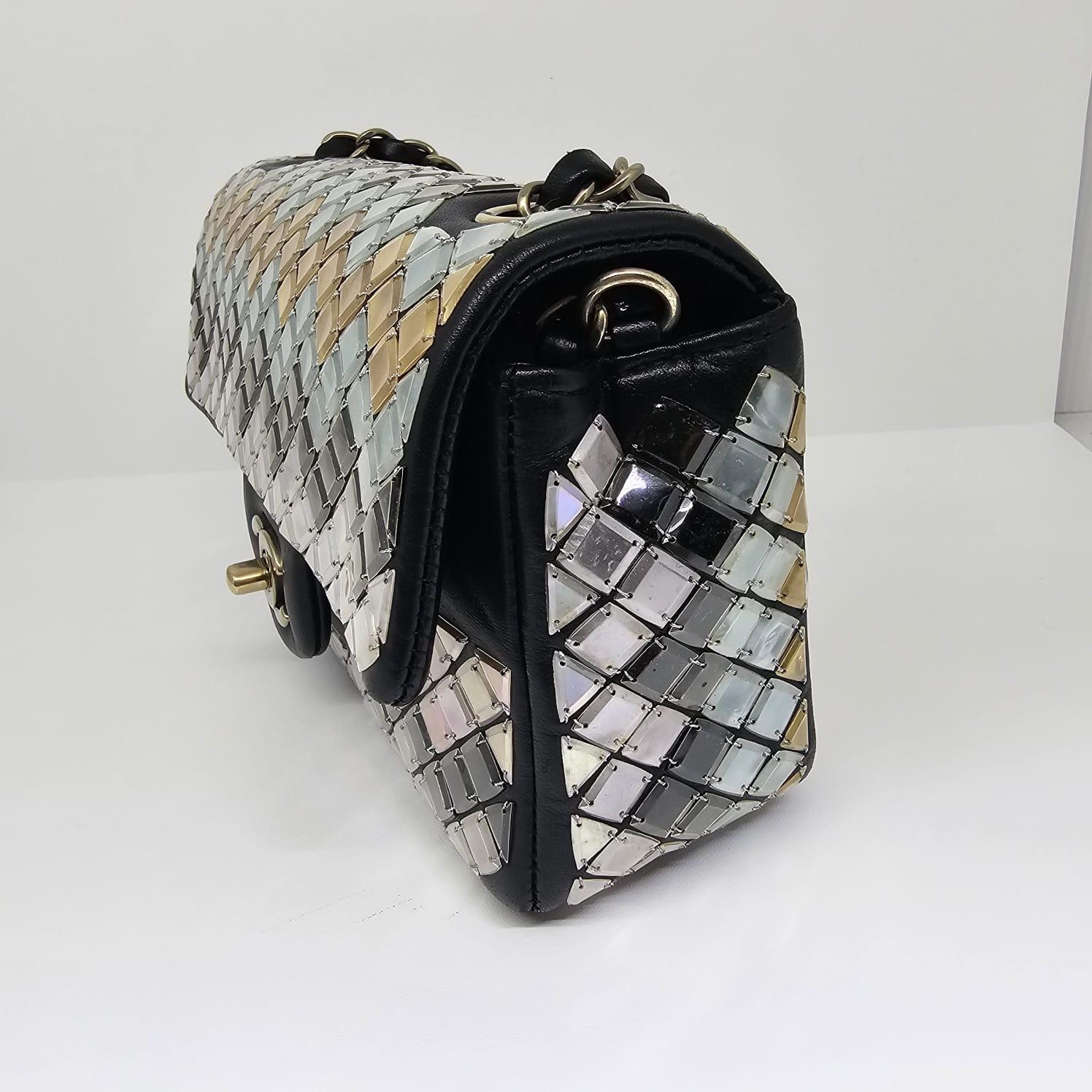 Rare Chanel Multicolor Mosaique Mini Rectangle Flap Bag 7