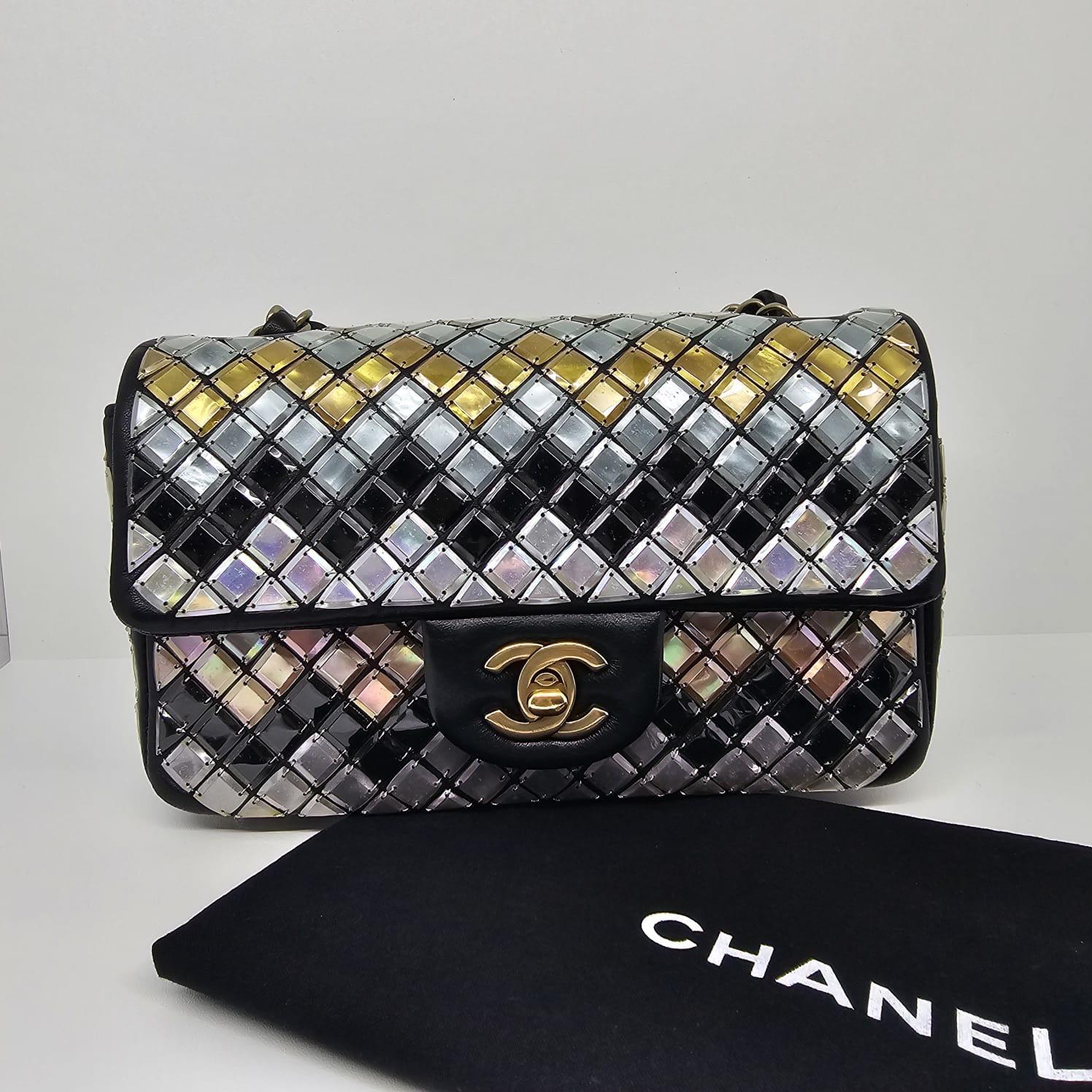 Rare Chanel Multicolor Mosaique Mini Rectangle Flap Bag In Good Condition In Jakarta, Daerah Khusus Ibukota Jakarta
