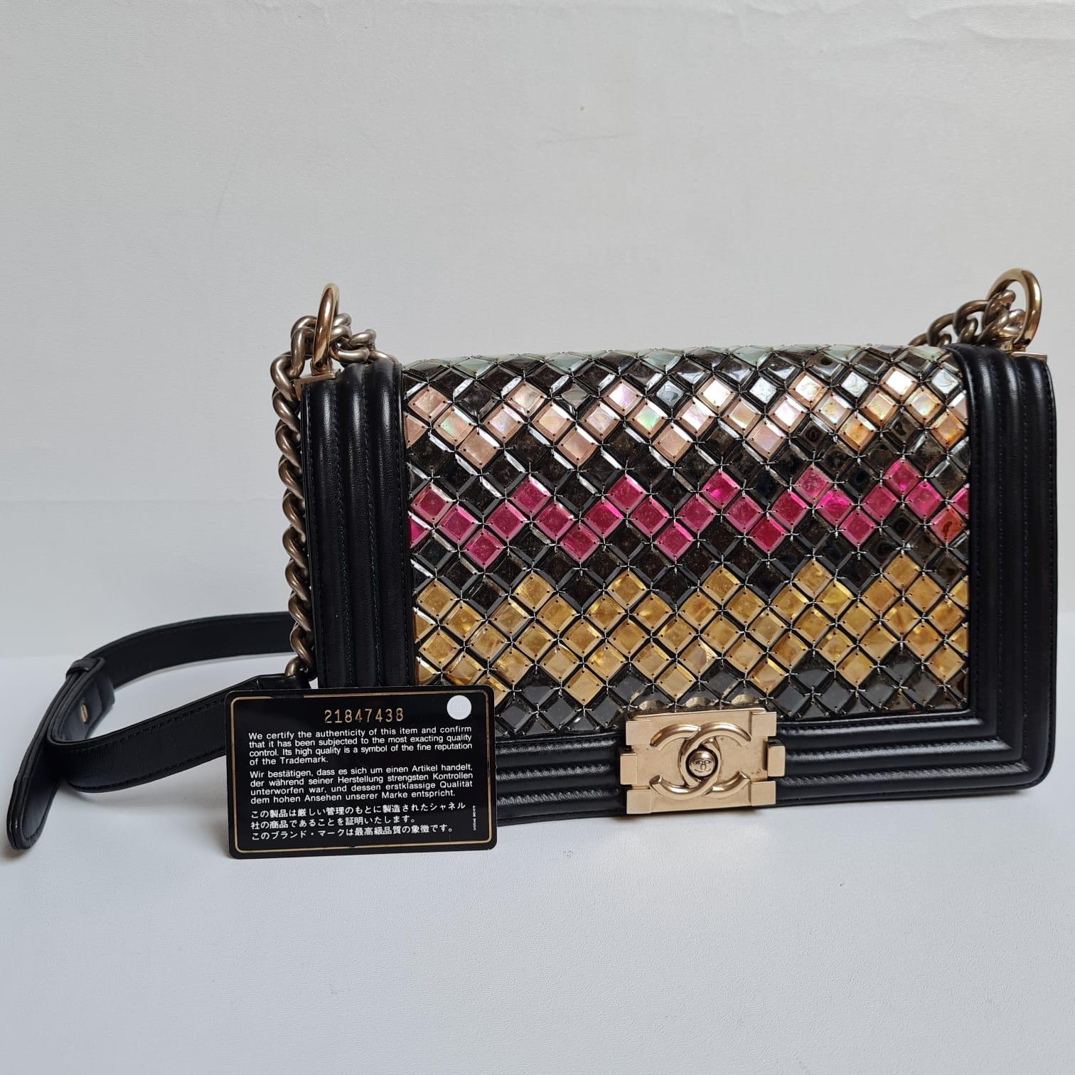 Seltene Chanel Old Medium Brasserie Mosaik Junge Tasche im Angebot 14