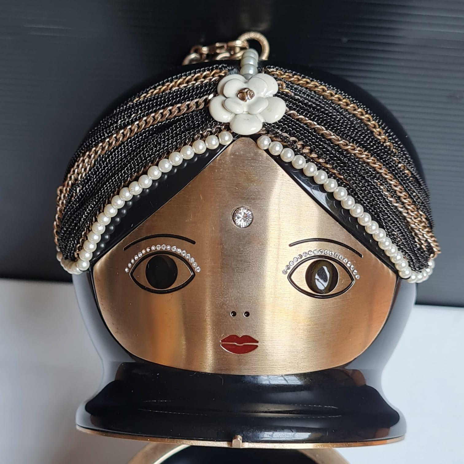 Rare Chanel Paris-Bombay Métiers d’Art Matryoshka Minaudière Doll Clutch In Excellent Condition In Jakarta, Daerah Khusus Ibukota Jakarta