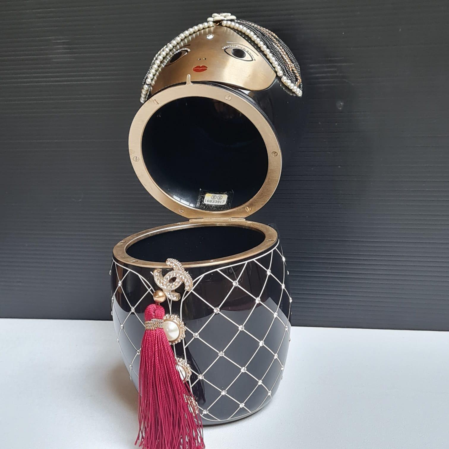 Rare Chanel Paris-Bombay Métiers d’Art Matryoshka Minaudière Doll Clutch 2