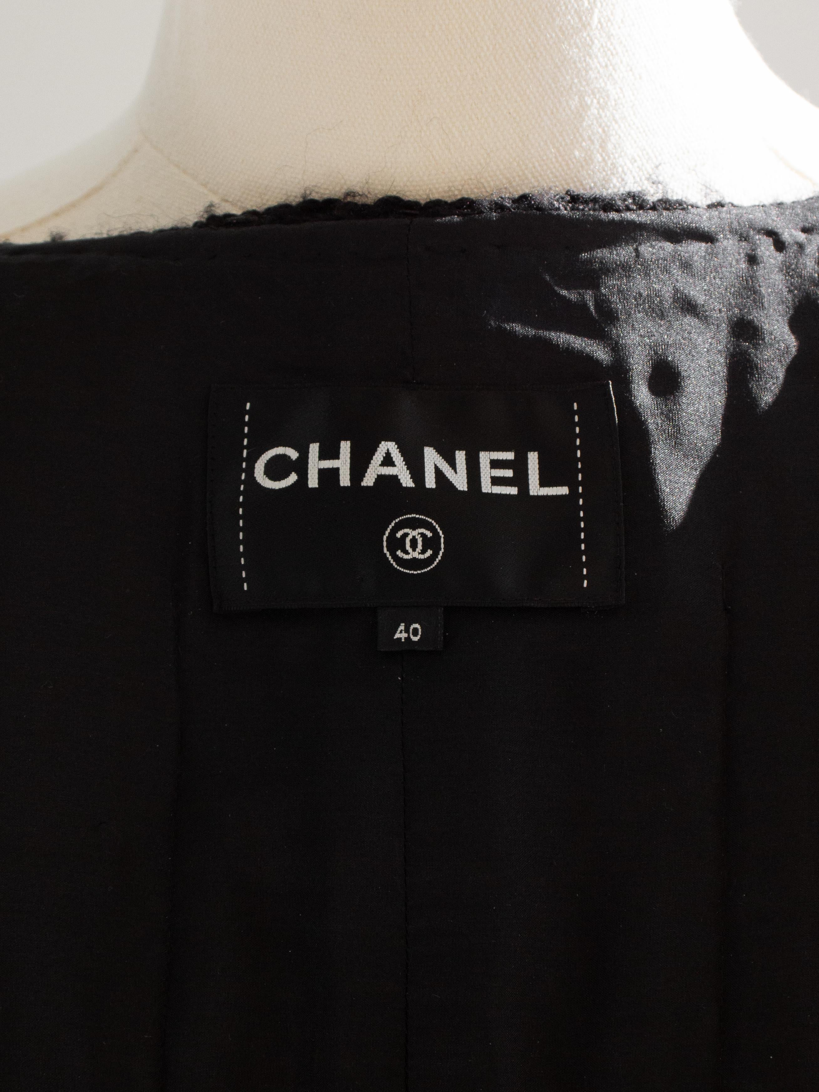 Seltene Chanel Pre-Fall 2016 Paris Rom Schwarz Wolle Tweed 16A LBJ Jacke 11