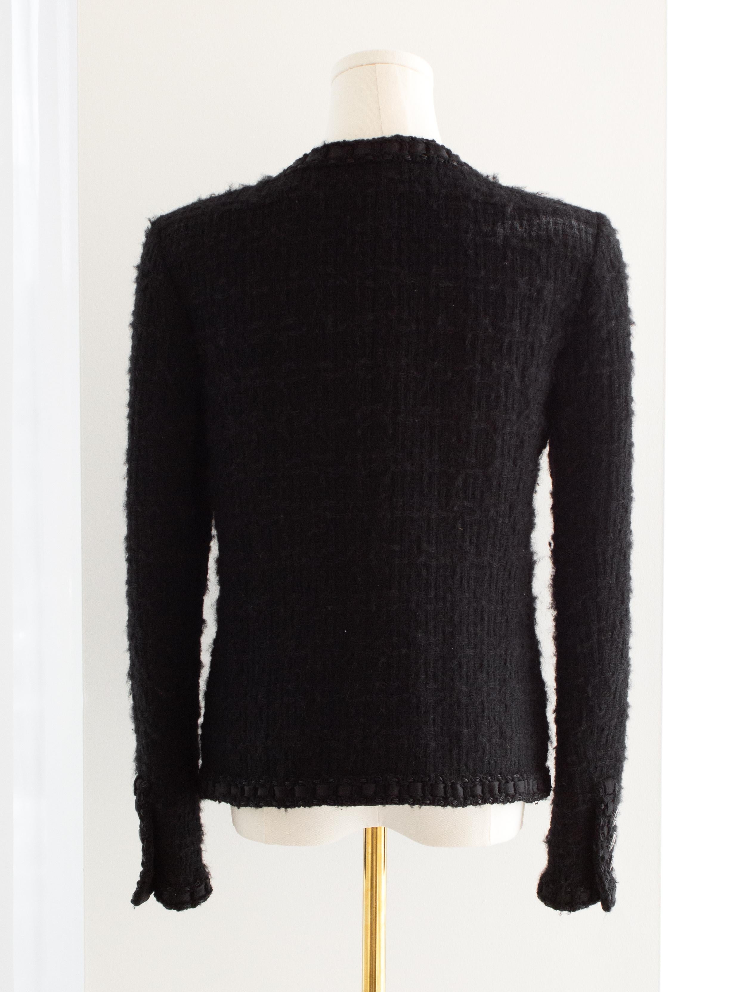 Seltene Chanel Pre-Fall 2016 Paris Rom Schwarz Wolle Tweed 16A LBJ Jacke 1