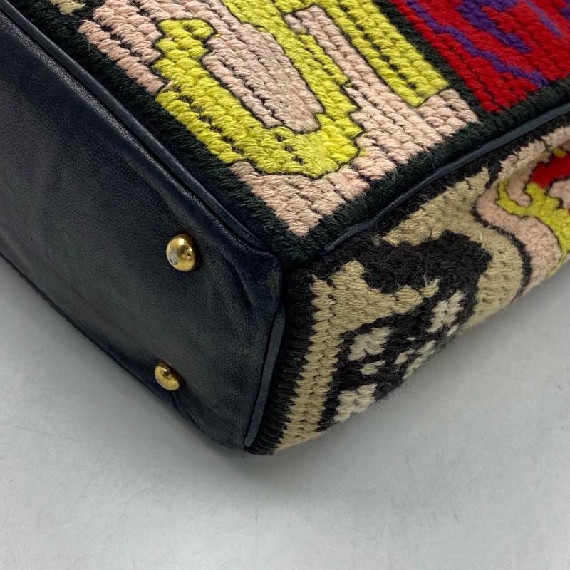 Rare Chanel Precious Symbols Needlepoint Shoulder Bag Shopper Tote 7