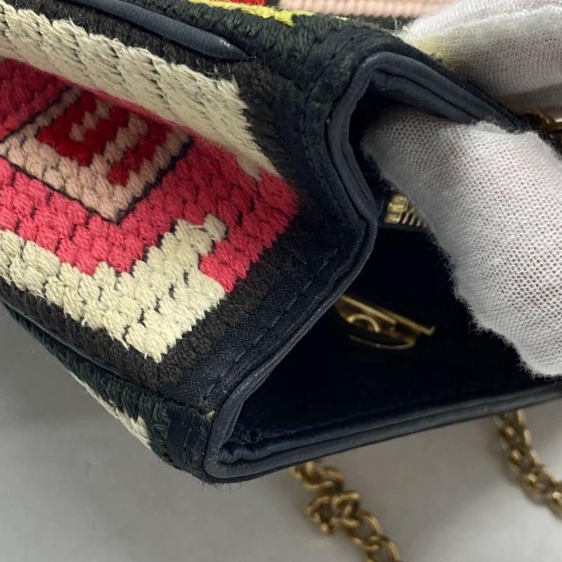 Rare Chanel Precious Symbols Needlepoint Shoulder Bag Shopper Tote 8