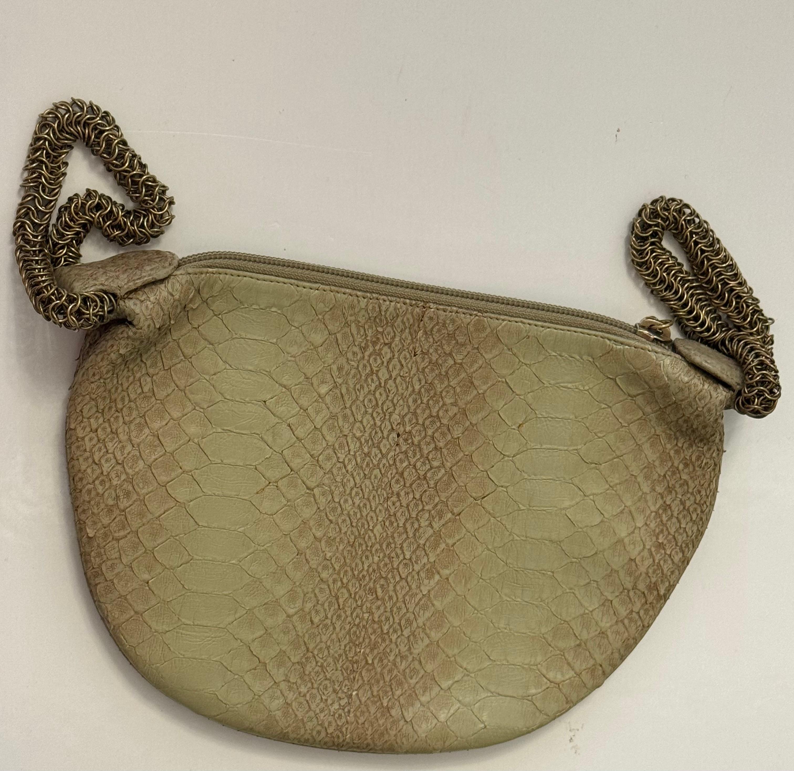 Rare Chanel Python Fortune Cookie 2012 collection bag For Sale 8