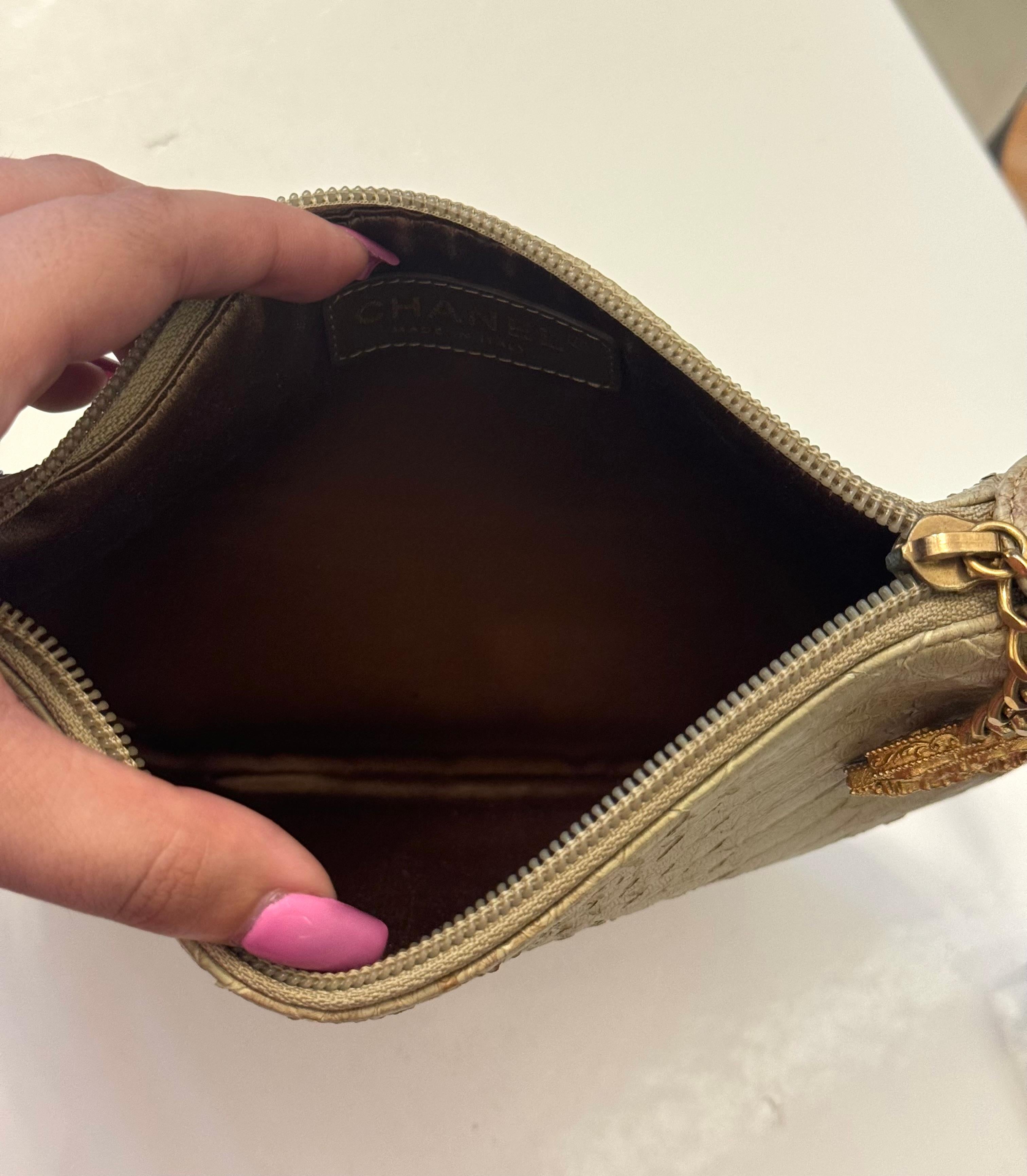 Rare Chanel Python Fortune Cookie 2012 collection bag For Sale 9