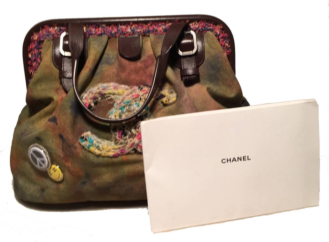 Women's RUNWAY Chanel Graffiti On The Pavements Bowling Bag