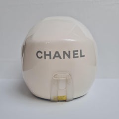 Rare Chanel Size 56 Cream Ski Helmet