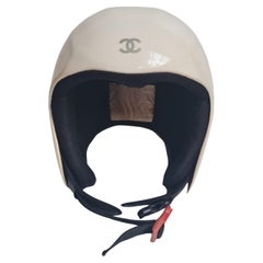 Rare Chanel Size 56 Cream Ski Helmet