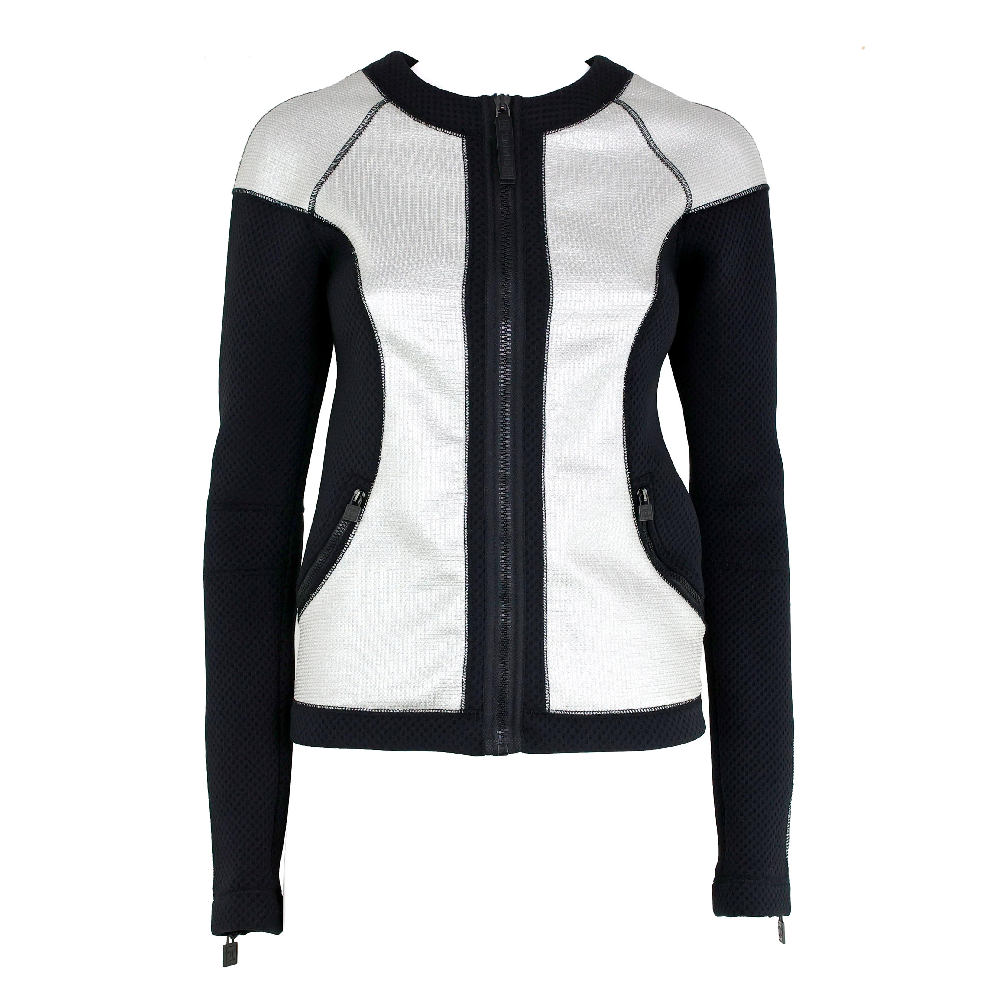 Rare Chanel SS 2007 Sport Collection Set Wetsuit + Jacket For Sale 6