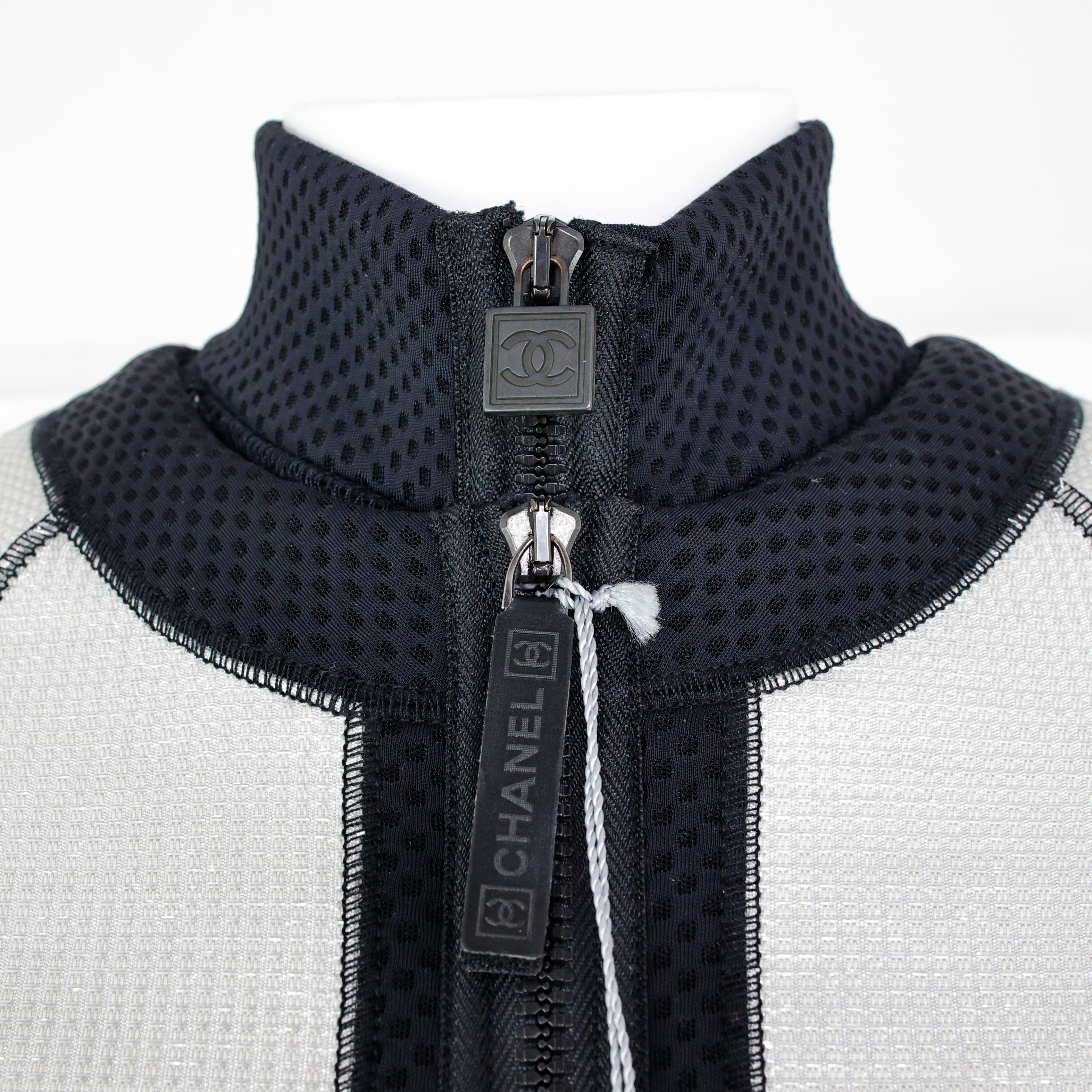 Rare Chanel SS 2007 Sport Collection Set Wetsuit + Jacket For Sale 10