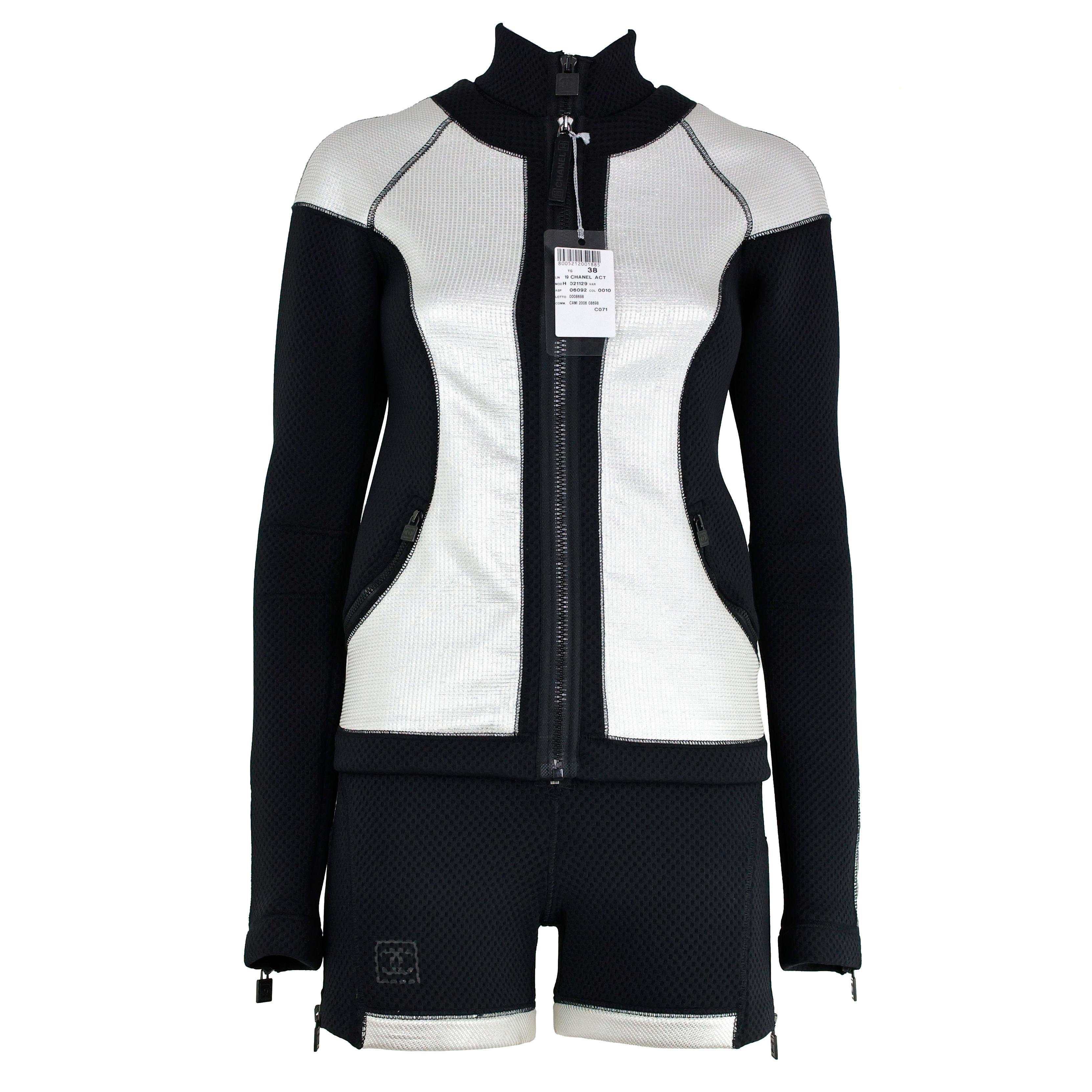 Rare Chanel SS 2007 Sport Collection Set Wetsuit + Jacket For Sale 1
