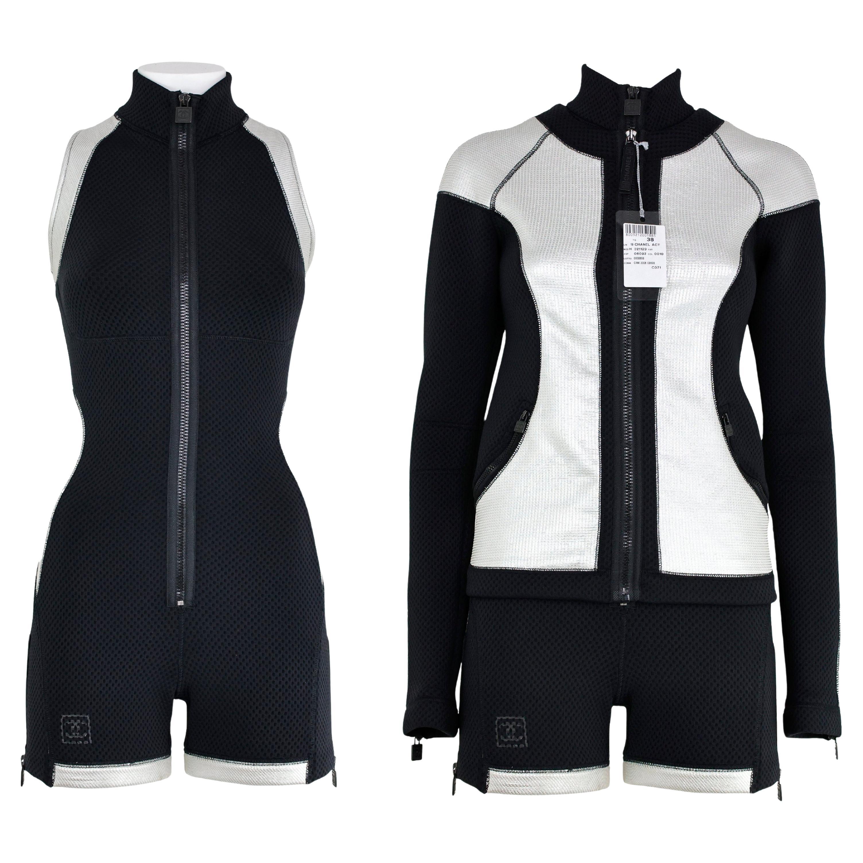 Rare Chanel SS 2007 Sport Collection Set Wetsuit + Jacket For Sale