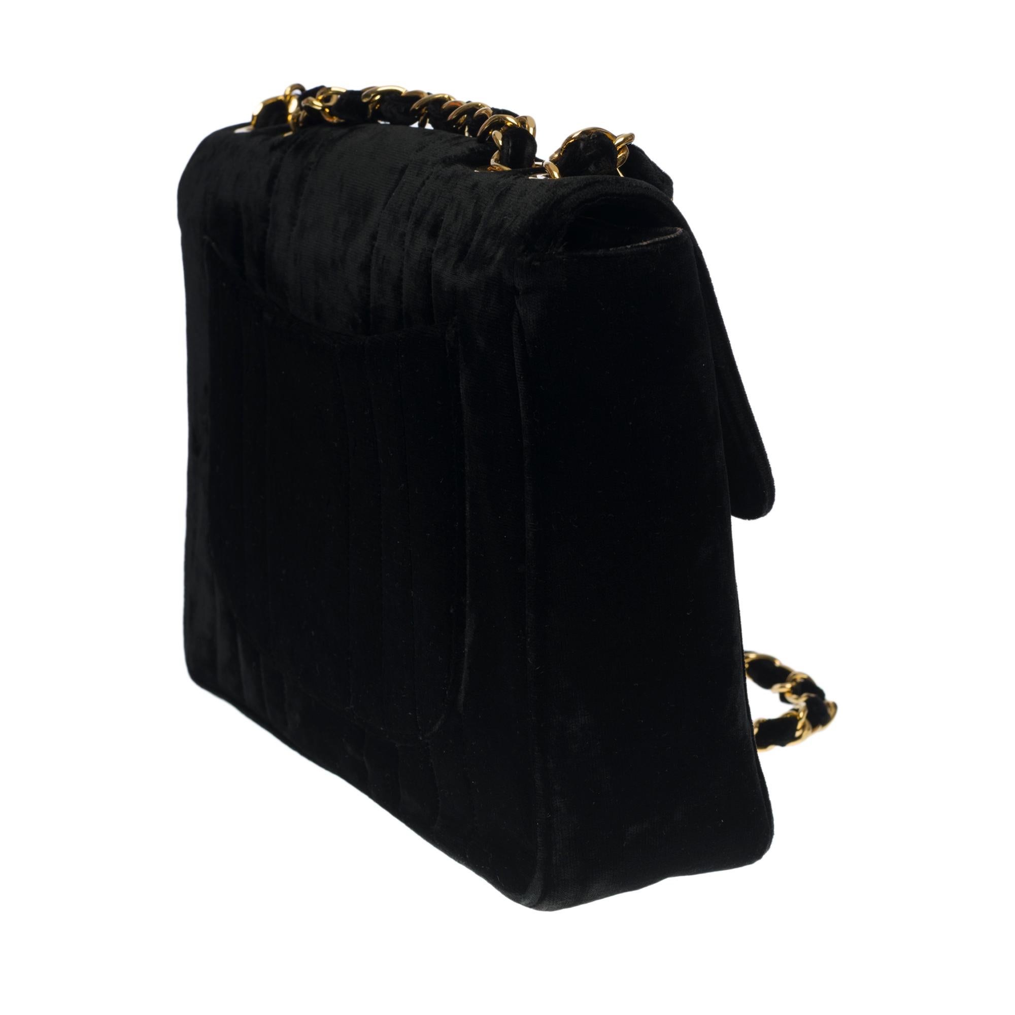 black velvet chanel bag