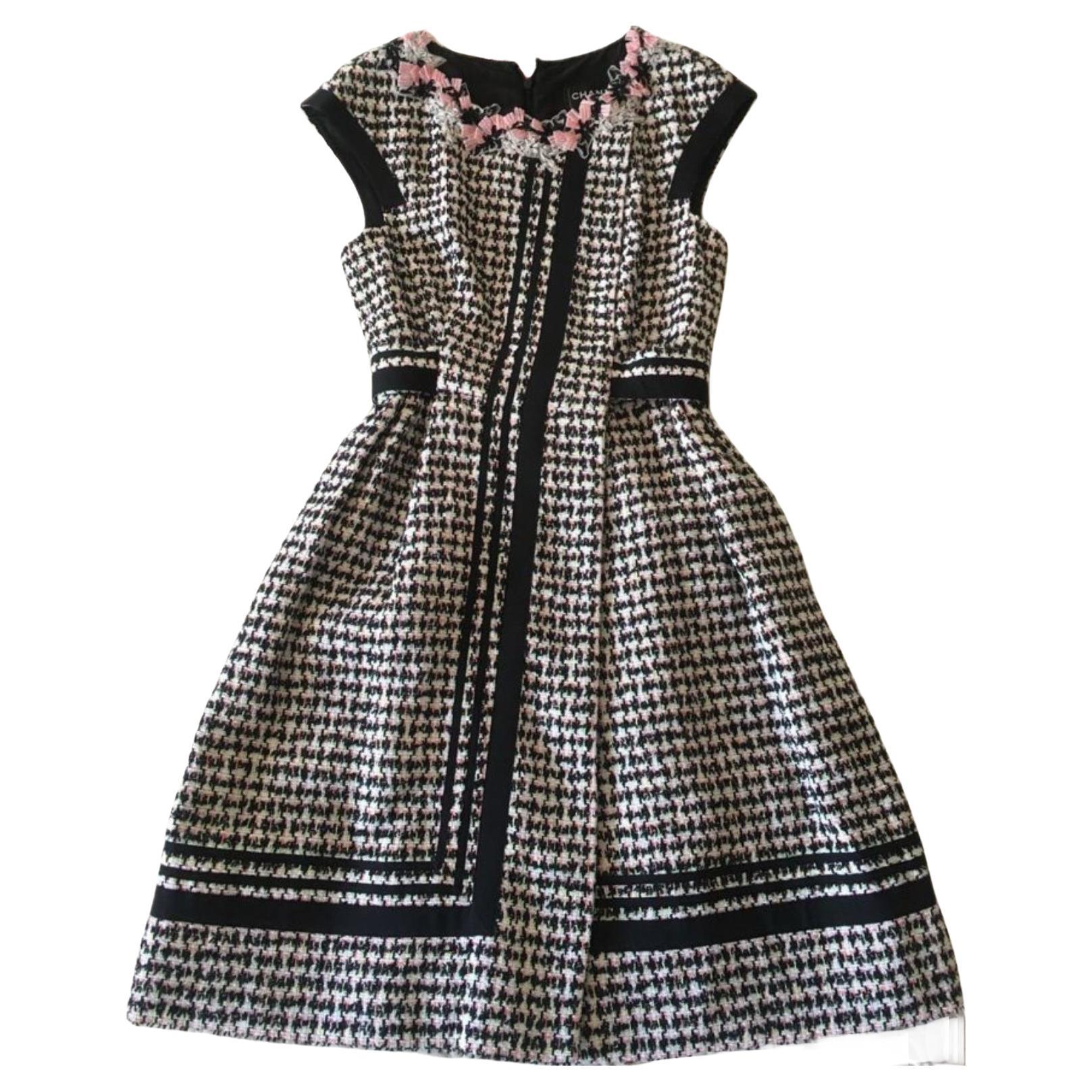 Rare Chanel Tweed Dress From 2010 Spring Collection. For Sale