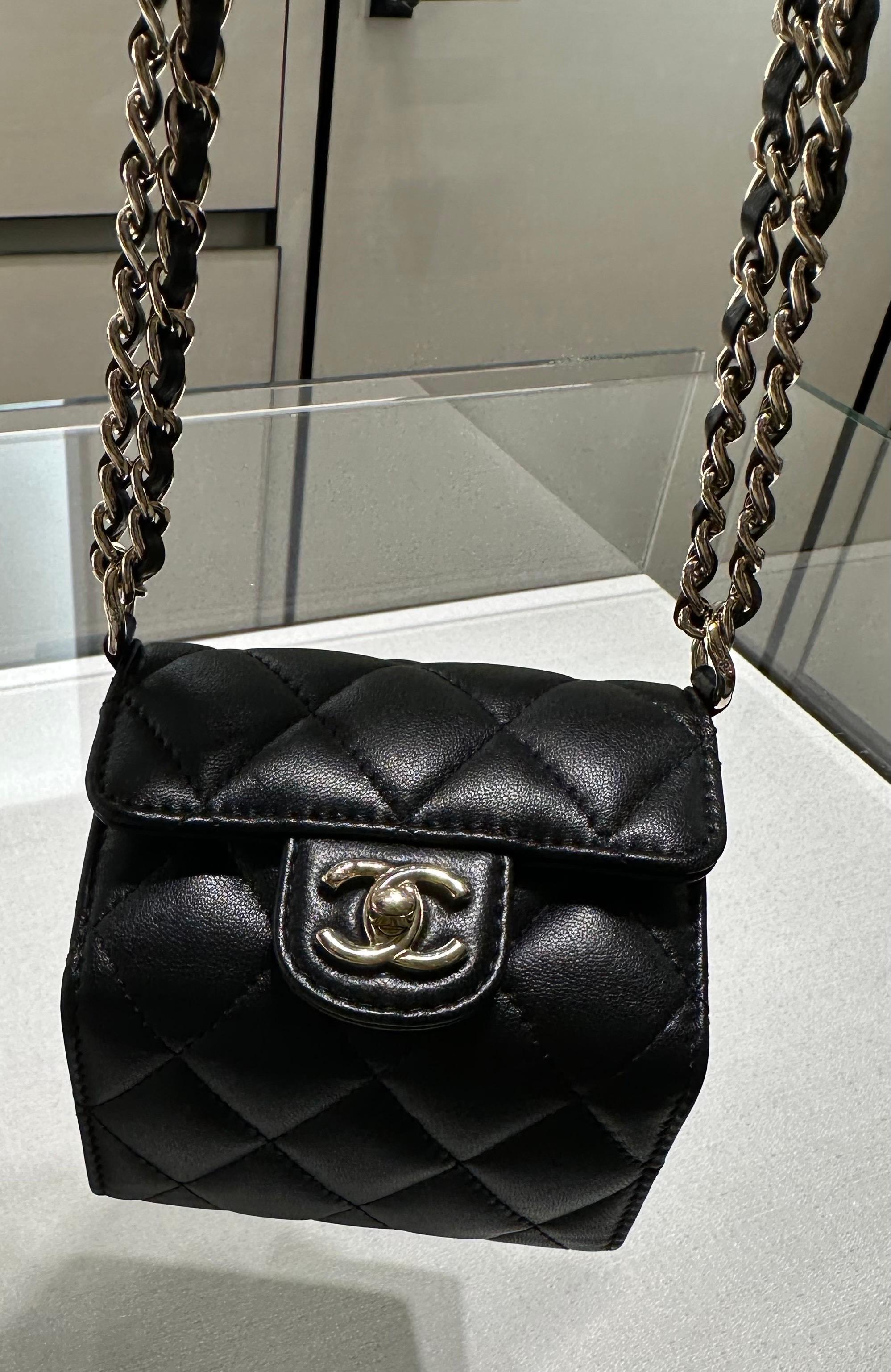 Women's or Men's Rare Chanel Unfolding Octagon Inspired Precious Keepsake Treasure Box Flap Bag  For Sale
