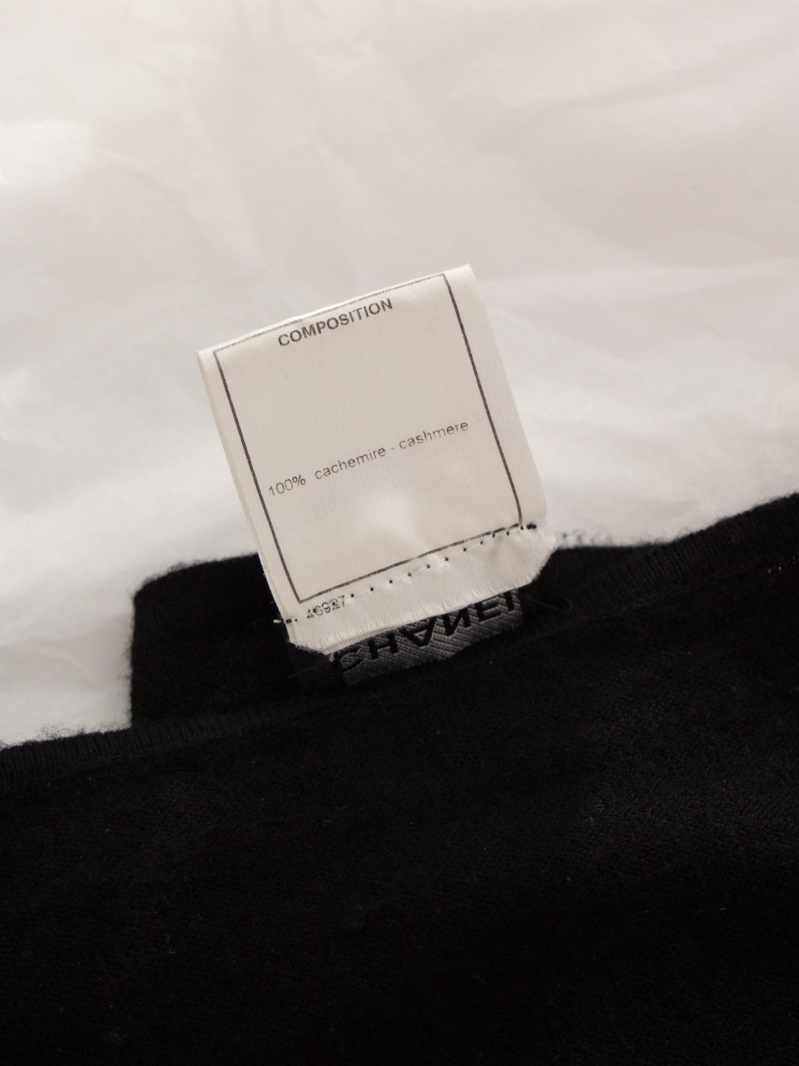 RARE Chanel Vintage F/W 2003 Comete Swarovski Embellished Necklace 03A Sweater 7