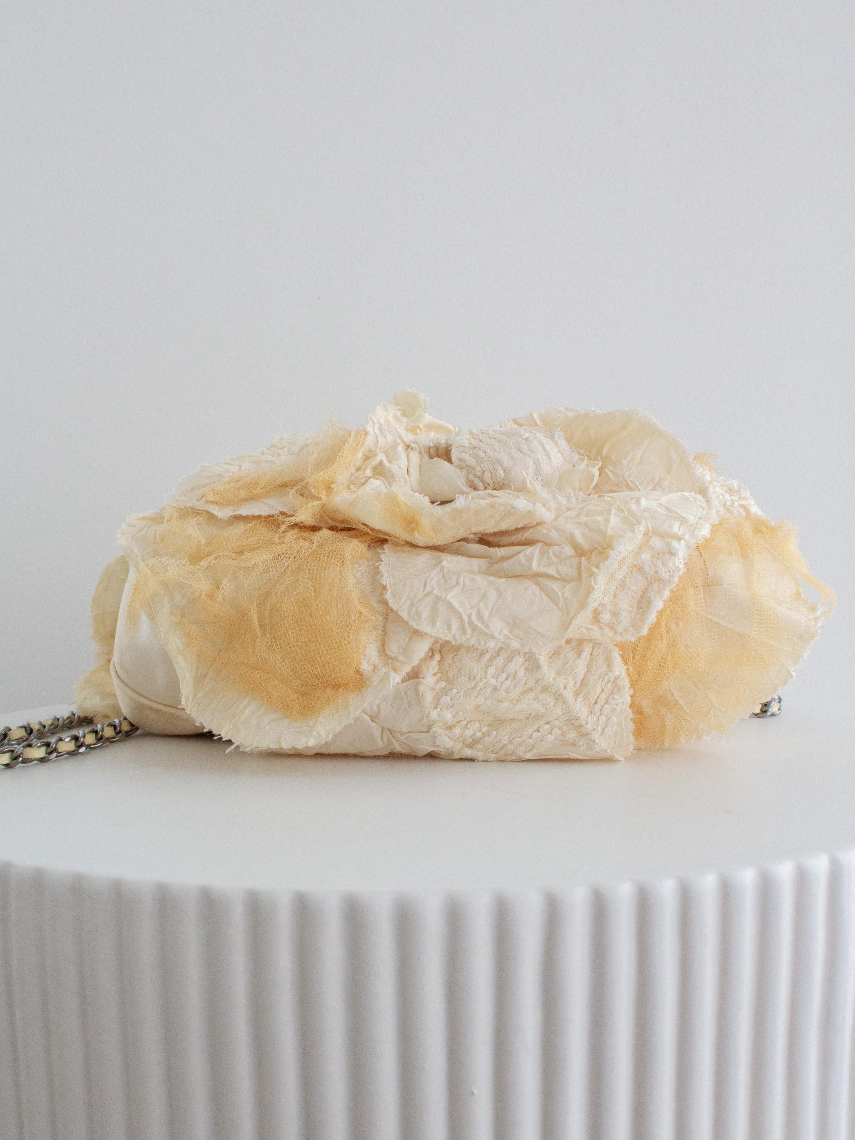 Rare Chanel Vintage S/S 2006 Cream Ivory Camellia 06P Clutch Bag 5