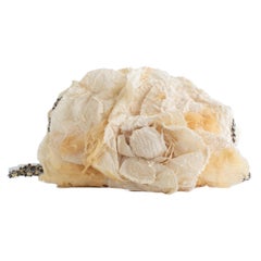 Rare Chanel Vintage S/S 2006 Cream Ivory Camellia 06P Clutch Bag