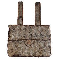 Rare Chanel vintage Trompe L’œil evening bag sequins