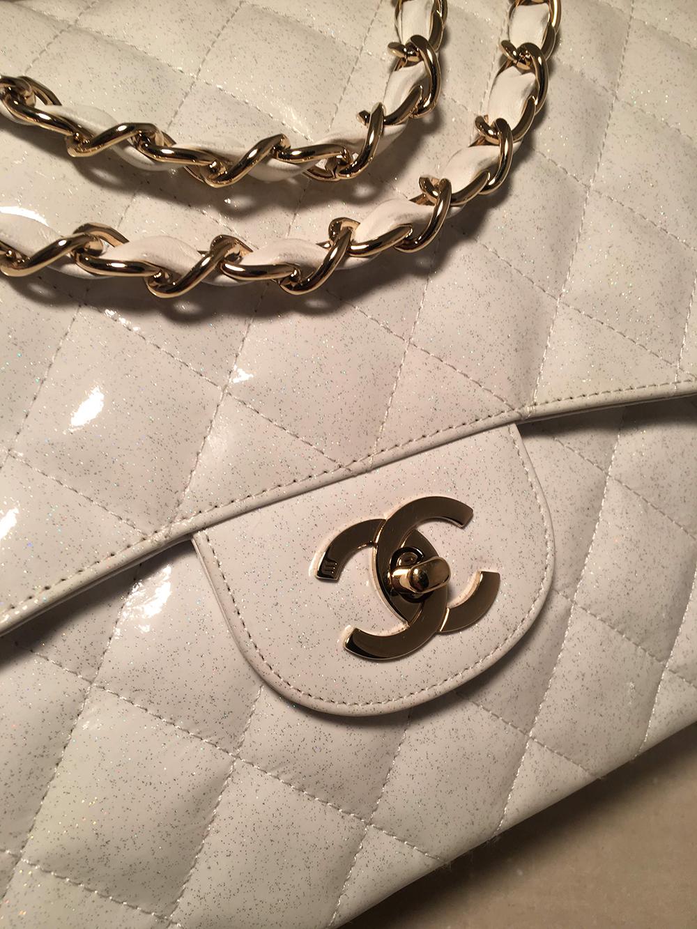 chanel glitter bag