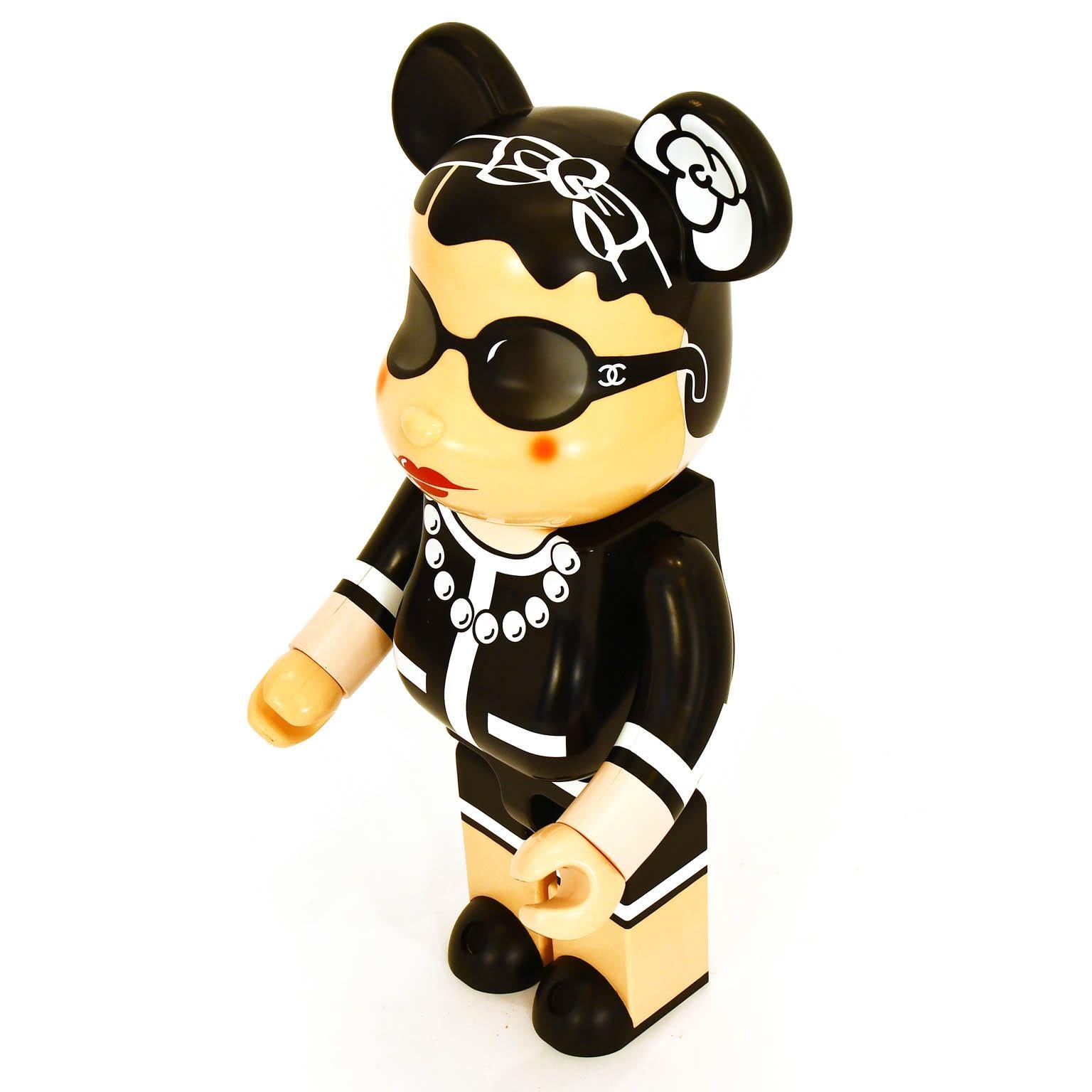 Modern Chanel x Medicom Bearbrick 1000% Limited Edition Nr 206 KARL LAGERFELD