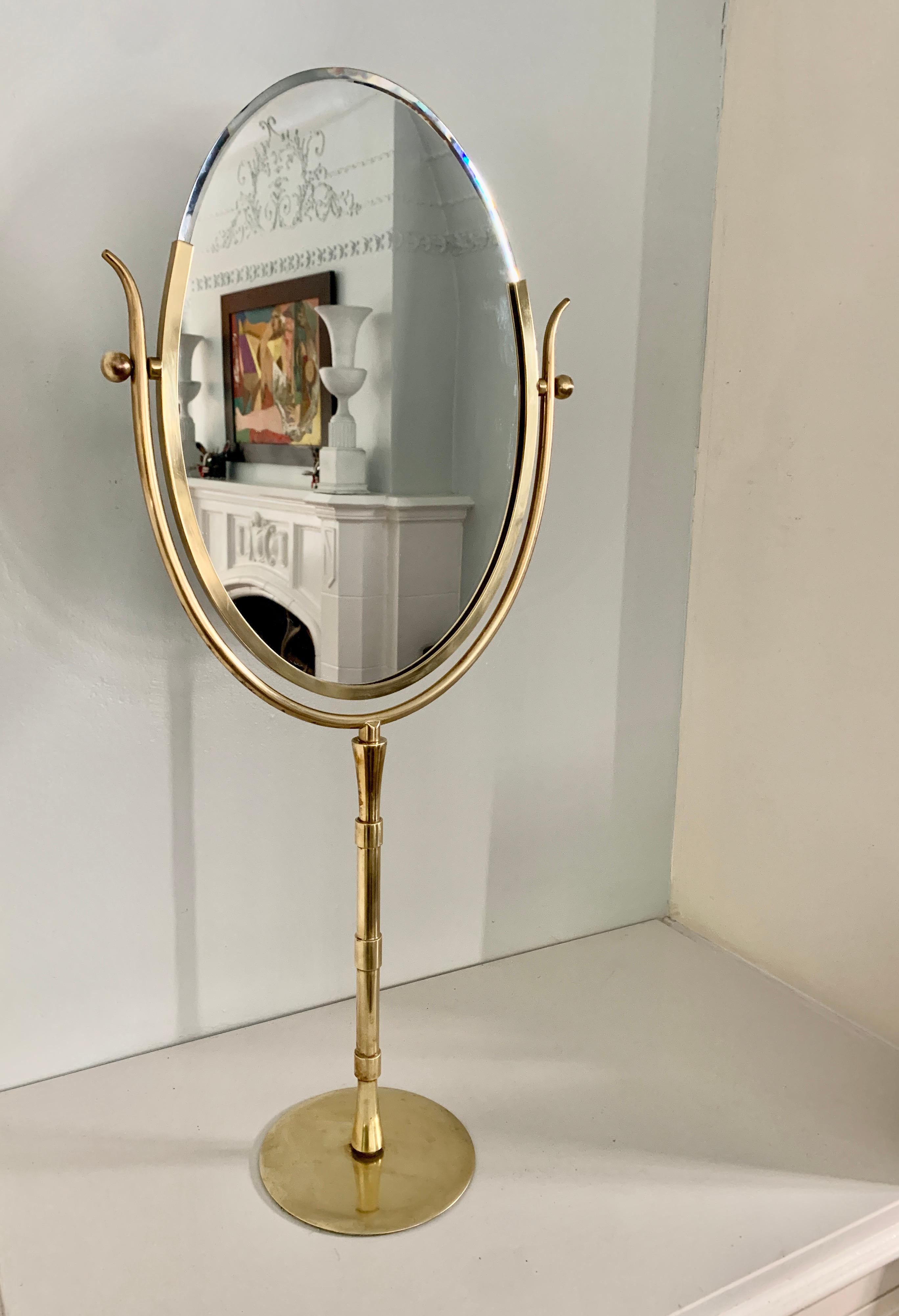 brass makeup vanity