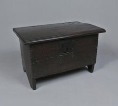Rare Charles I Oak Child’s Coffer with Excellent Colour and Patination c. 1630
